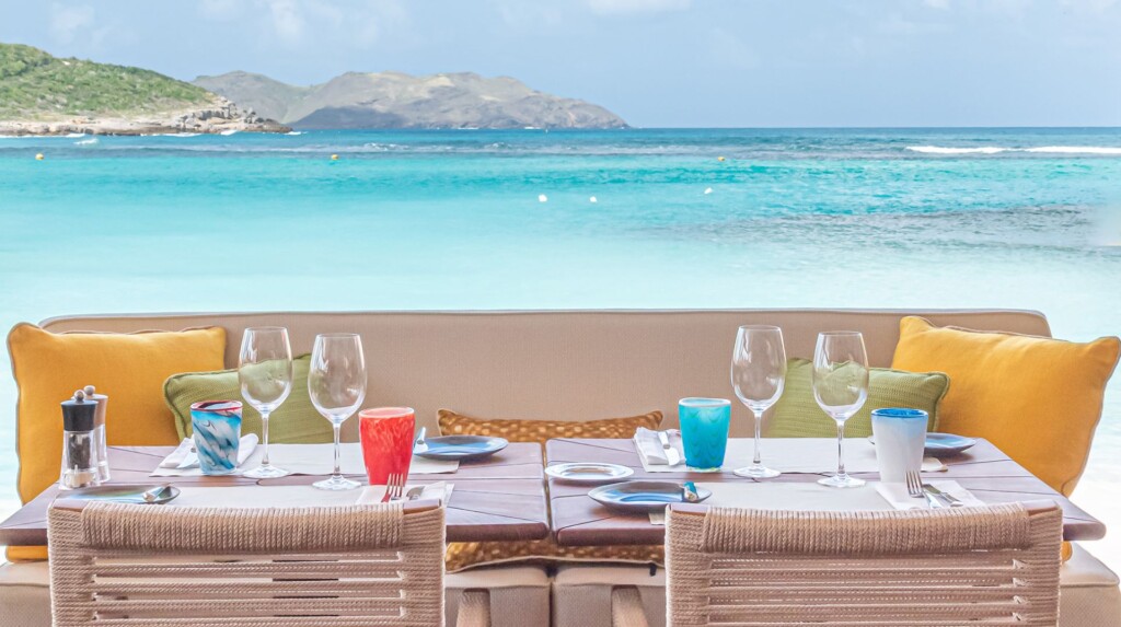 Sand Bar restaurant på Eden Rock på St. Barth i Caribien