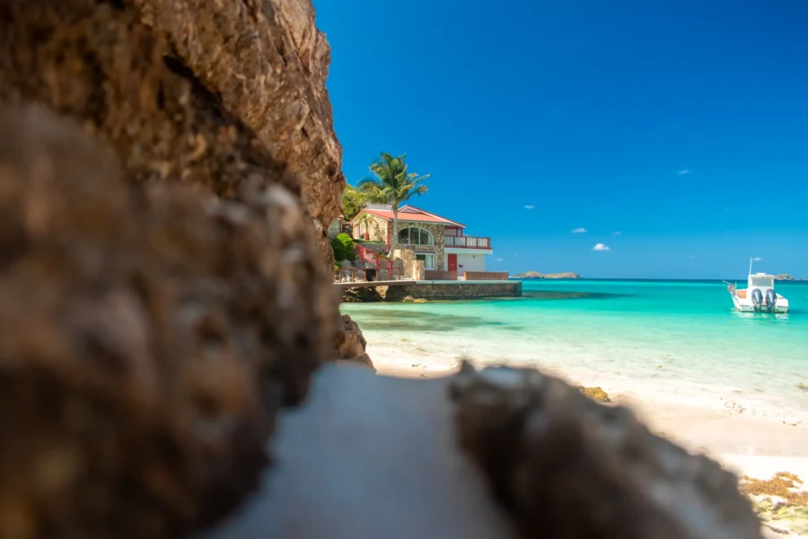 Et kig til Eden Rock på St Barths i Caribien