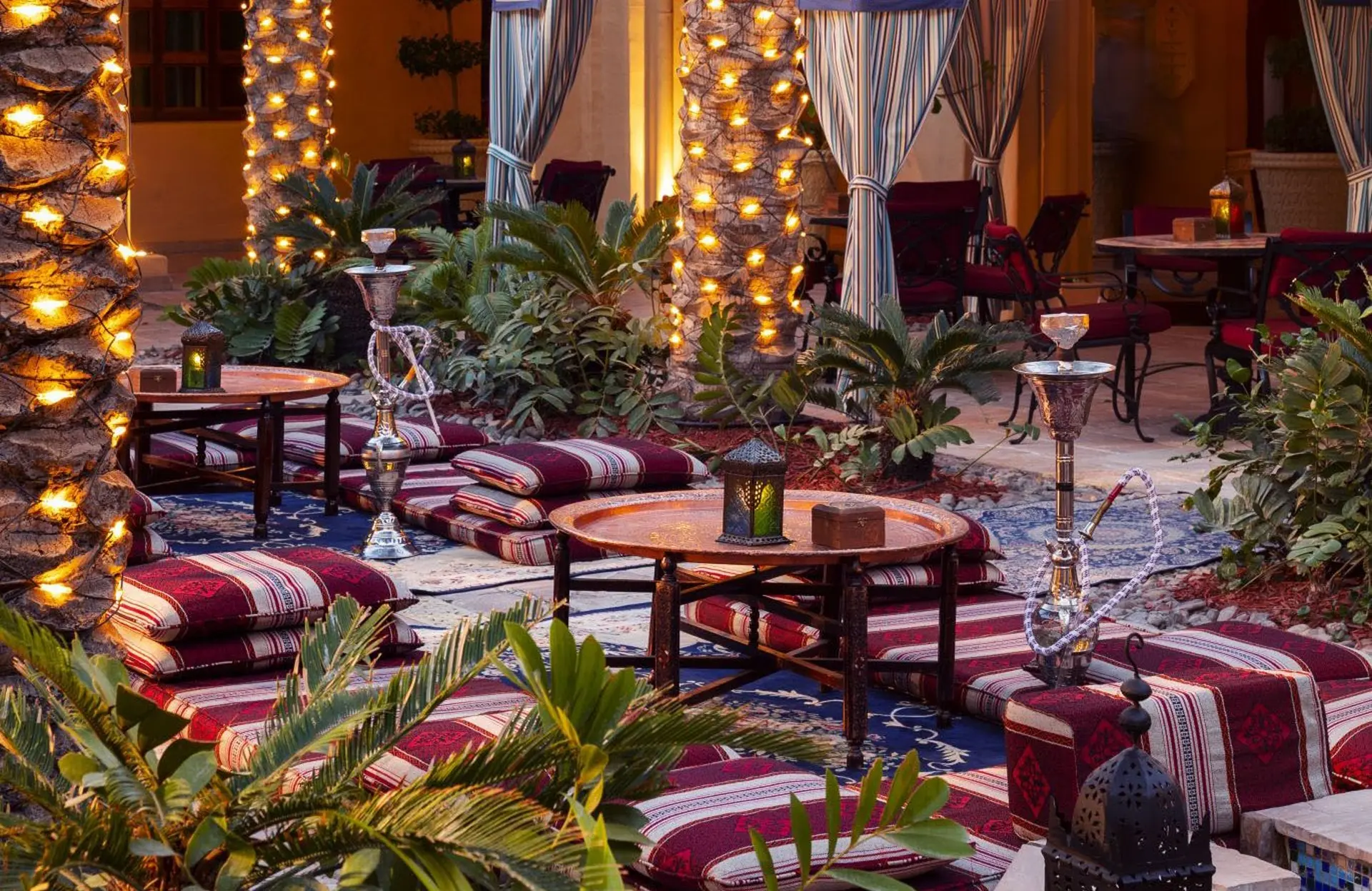 Vandpibelounge på One&Only Royal Mirage, Dubai
