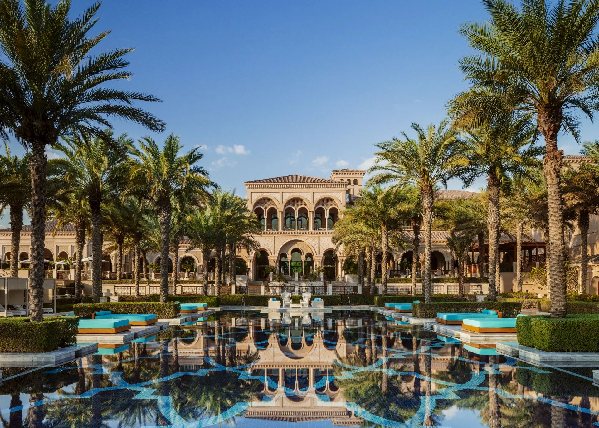 Resortets poolområde på One&Only The Palm, Dubai