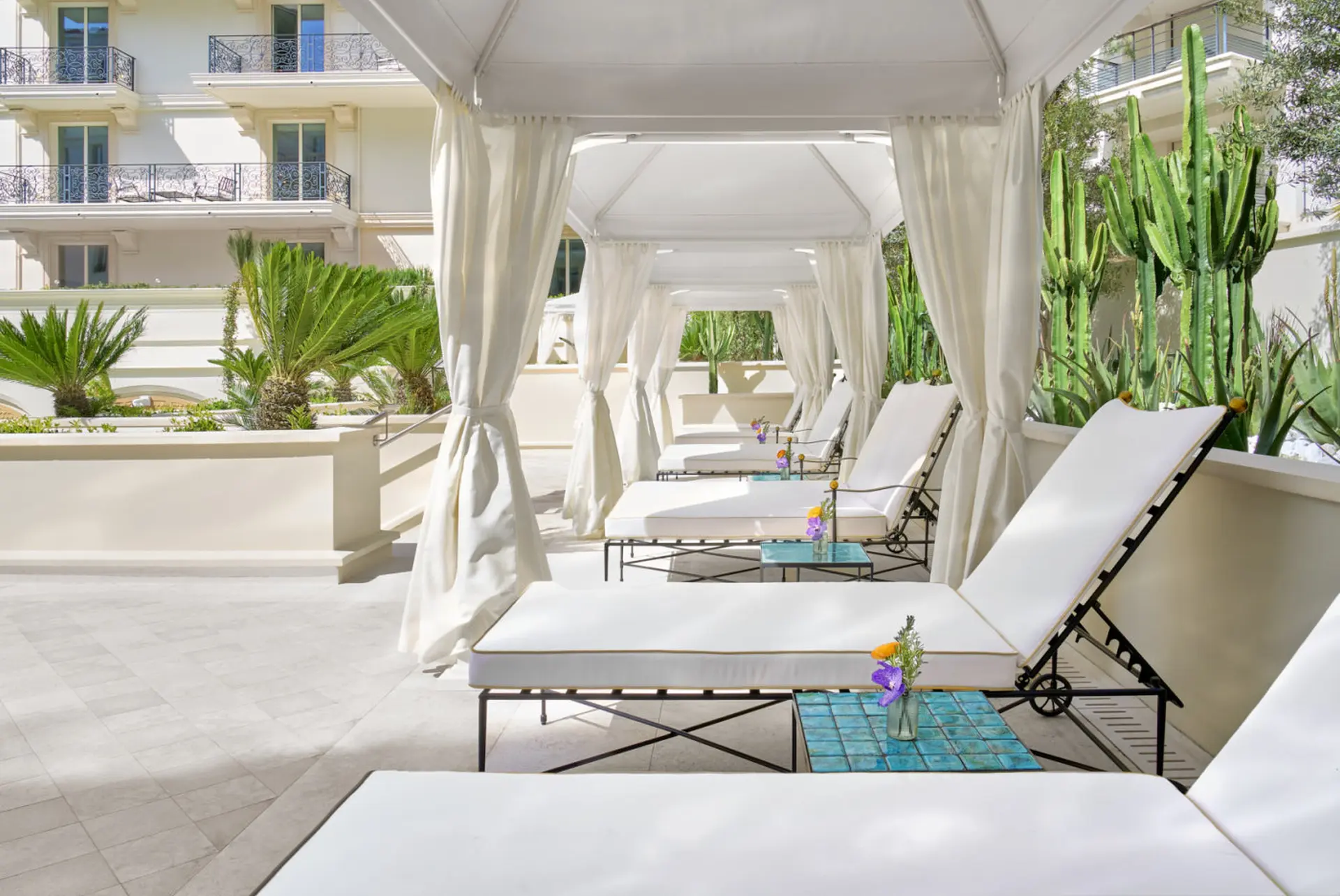 Poolcabanas på Carlton Cannes, Frankrig