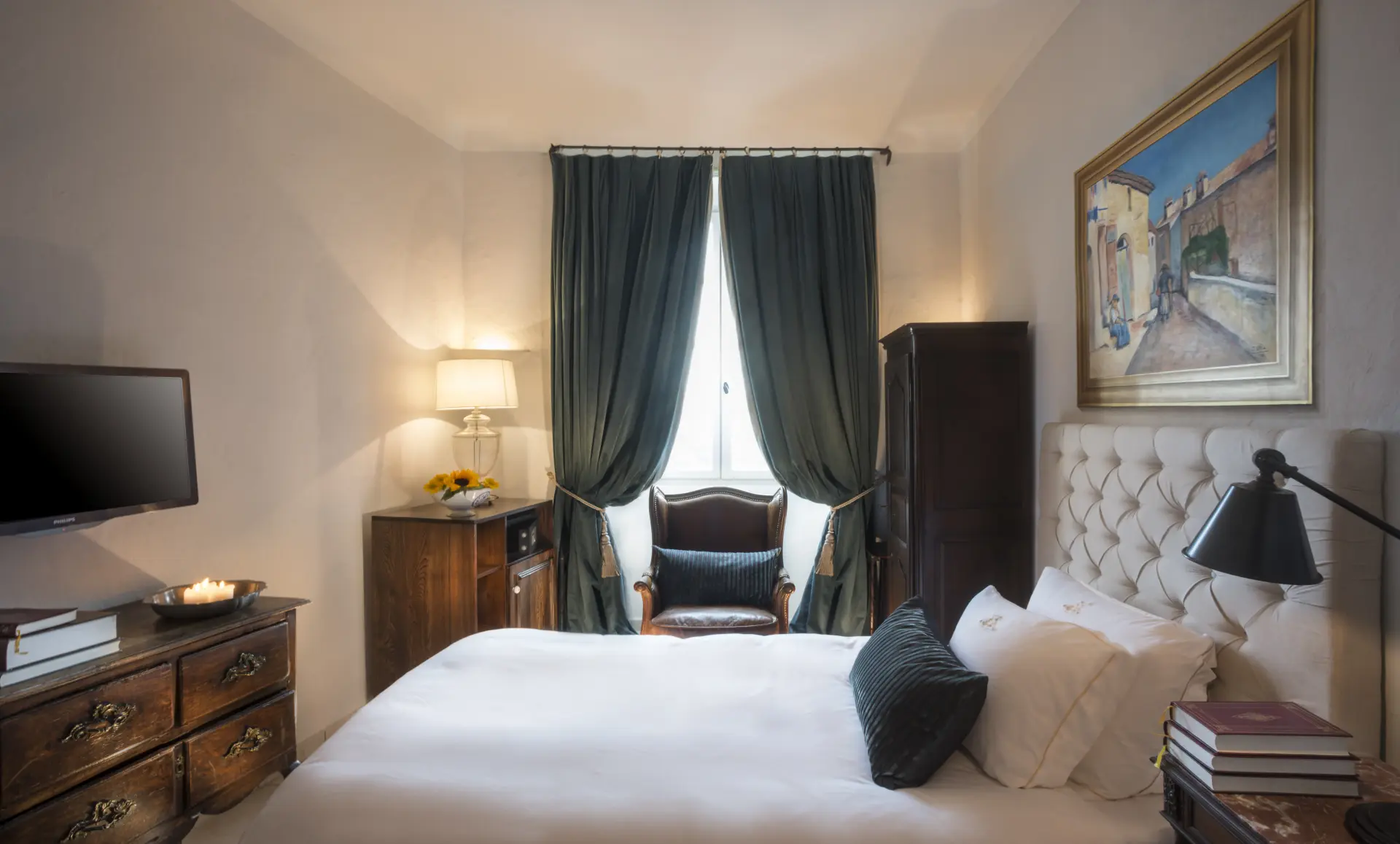 Værelse på Chateau Le Cagnard, Frankrig