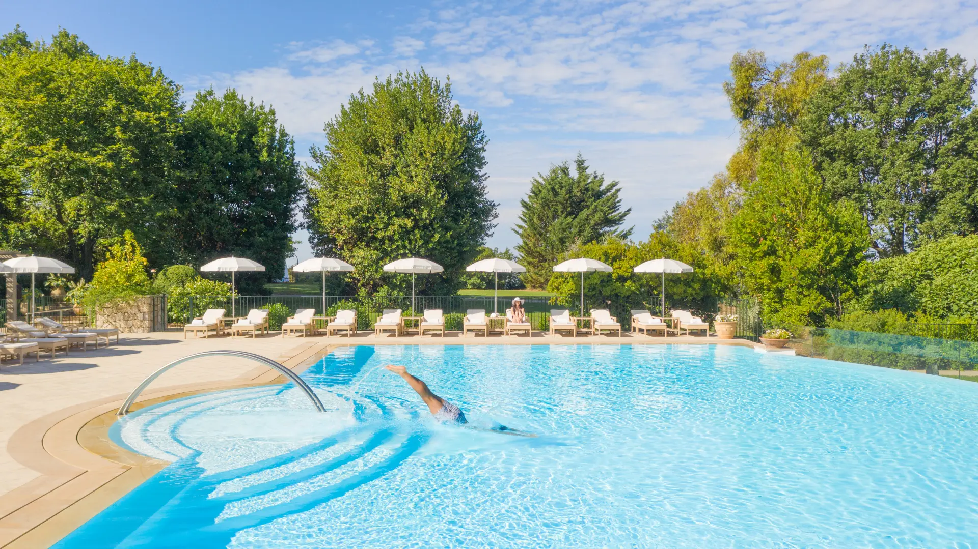 Pool på Chateau Saint-Martin & Spa, Frankrig