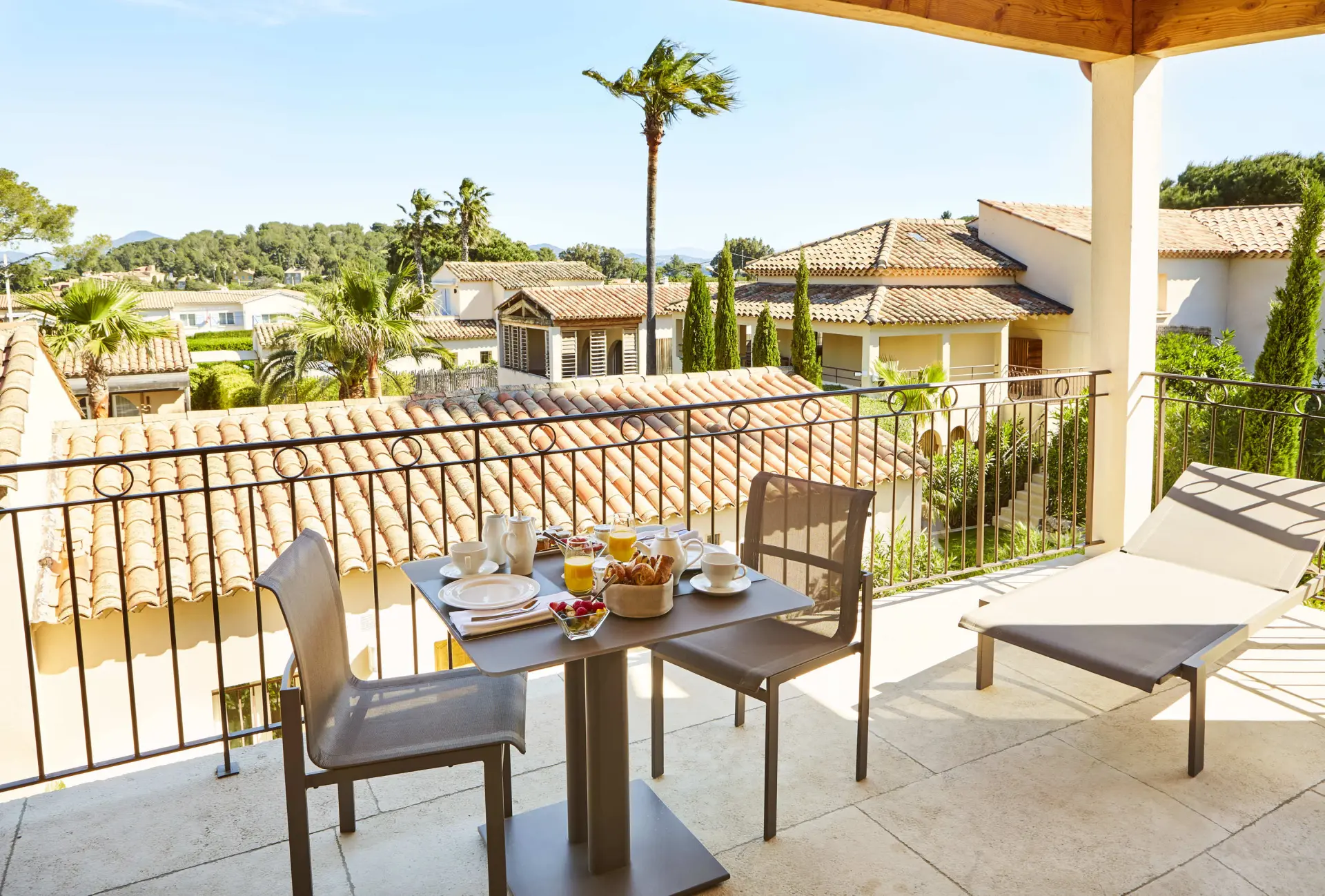 Privat terrasse på Villa Cosy, Frankrig
