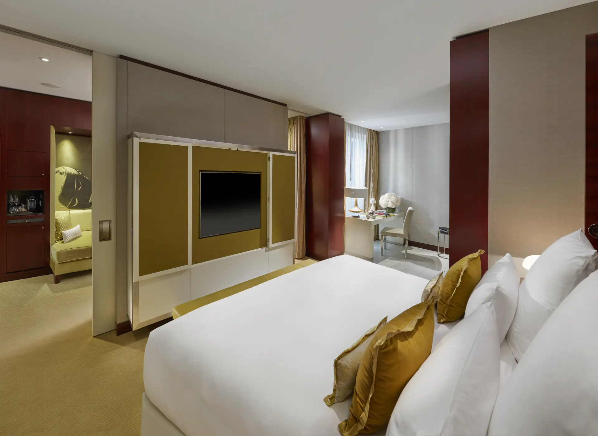 Soveværelse på Mandarin Oriental Paris, Frankrig