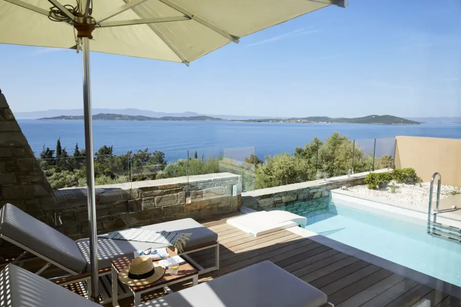 1-vær. Pool Villa på Eagles Villas, Haldiki, Grækenland
