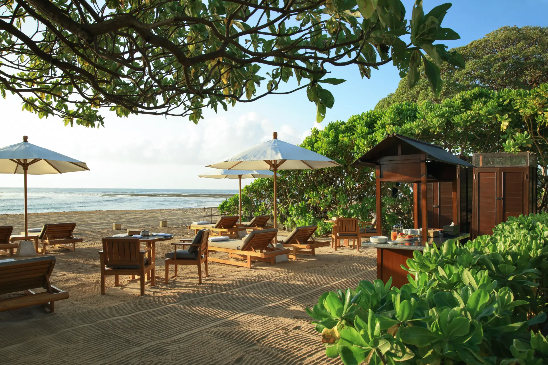 Beach Club på Aman Villas at Nusa Dua på Bali