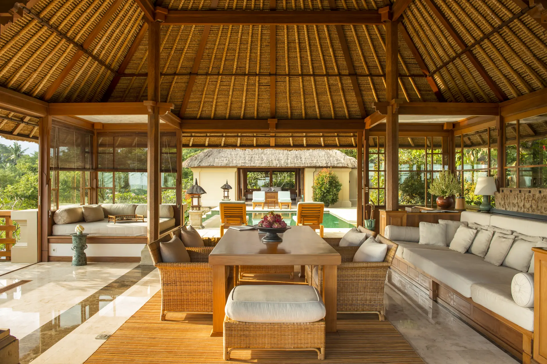 Opholdsrum på Amandari på Bali i Indonesien