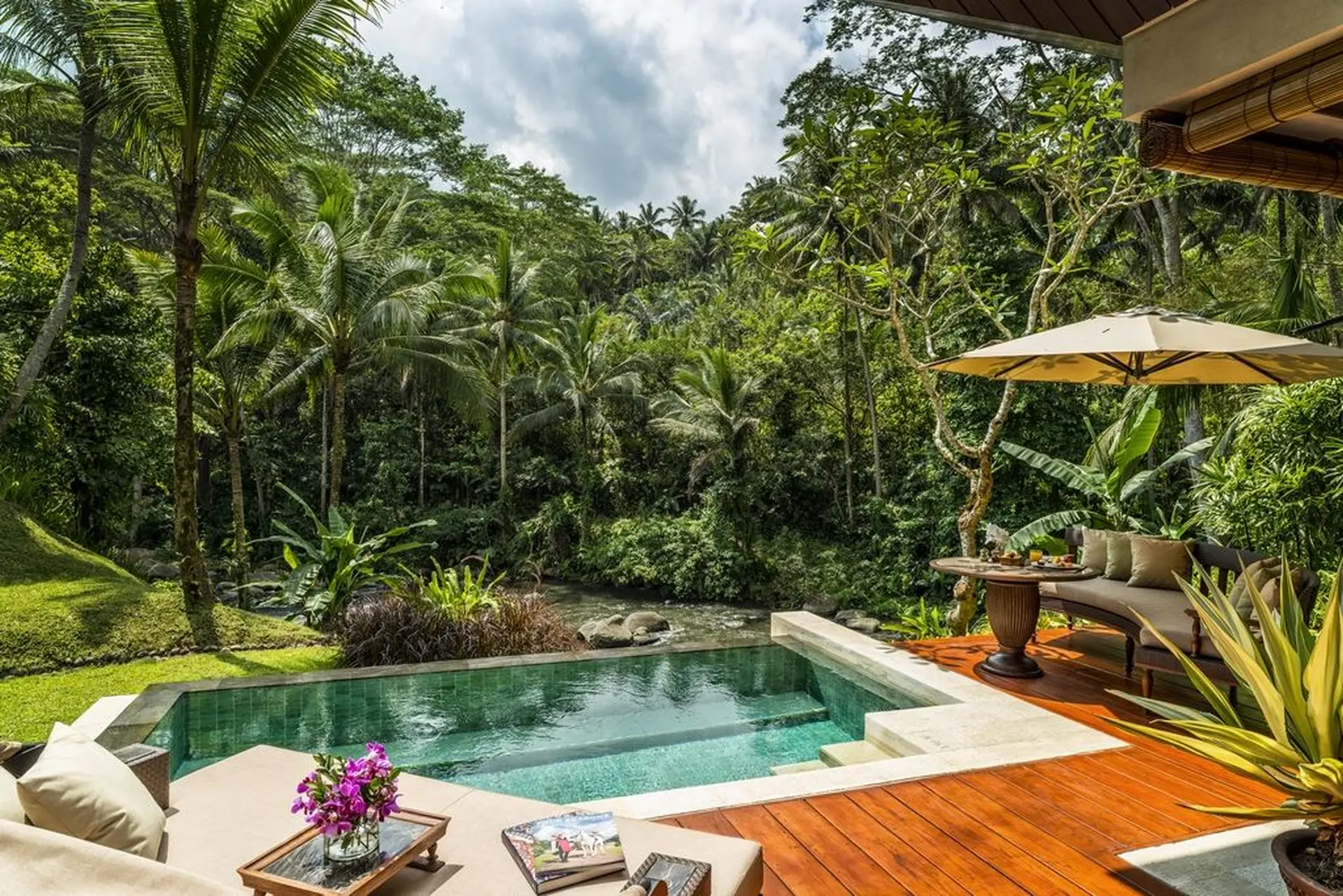 Riverfront pool villa på Four Seasons Sayan på Bali