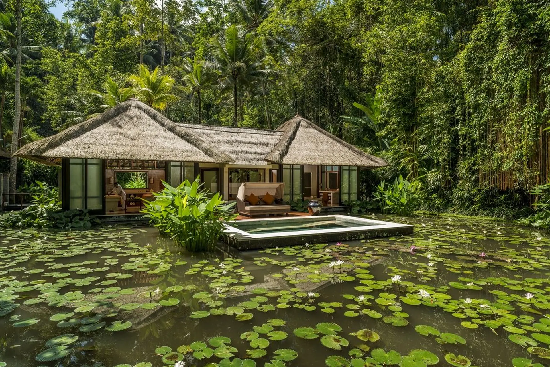 Spa villa på Four Seasons Sayan på Bali