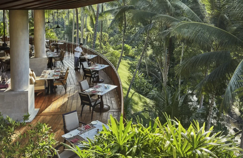 Restaurant på Four Seasons Sayan på Bali