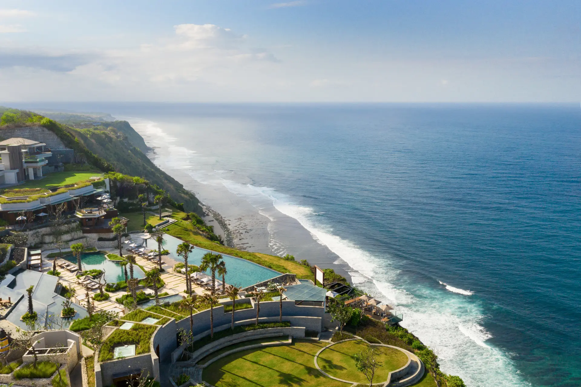 Udsigten på Six Senses Uluwatu på Bali