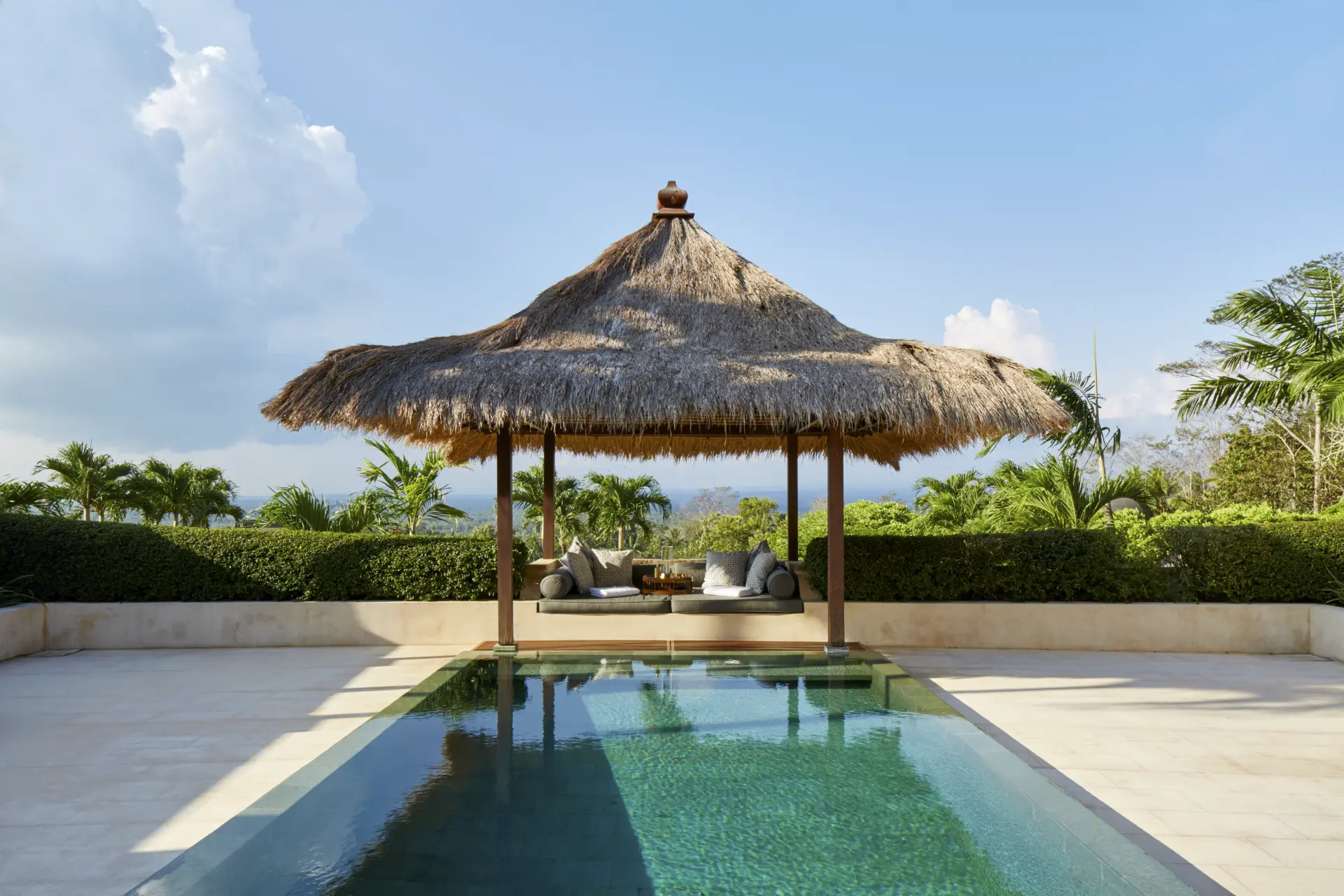 Borobudur Pool Suite på Amanjiwo, Java, Indonesien