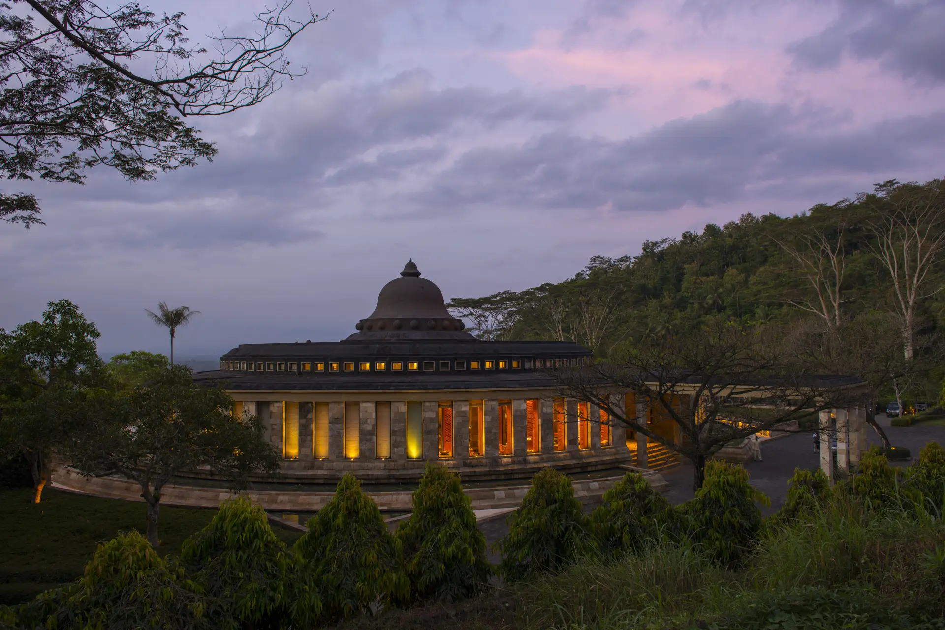 Hovedbygningen på Amanjiwo, Java, Indonesien