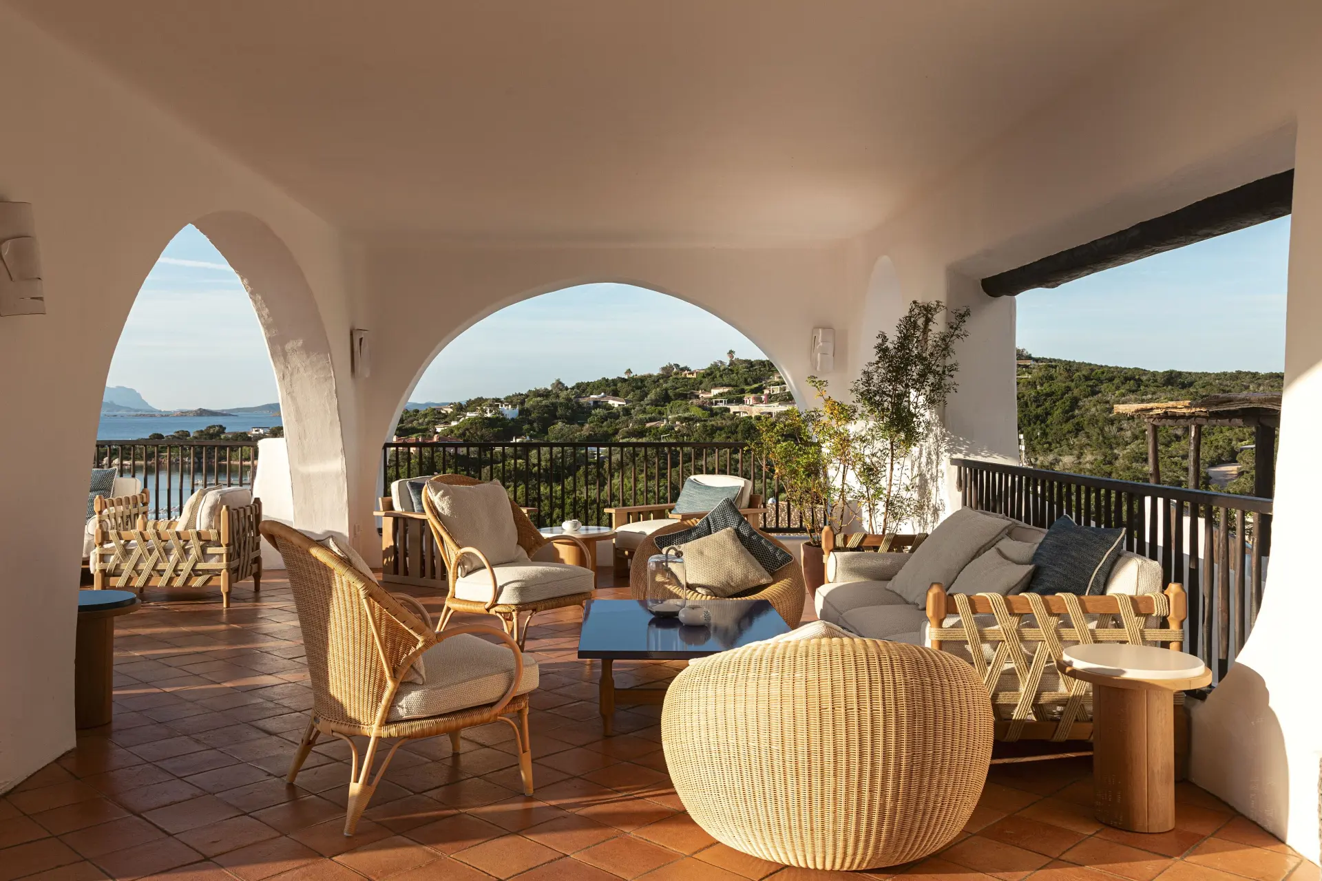 Terrasse på Romazzino, A Belmond Hotel, Italien