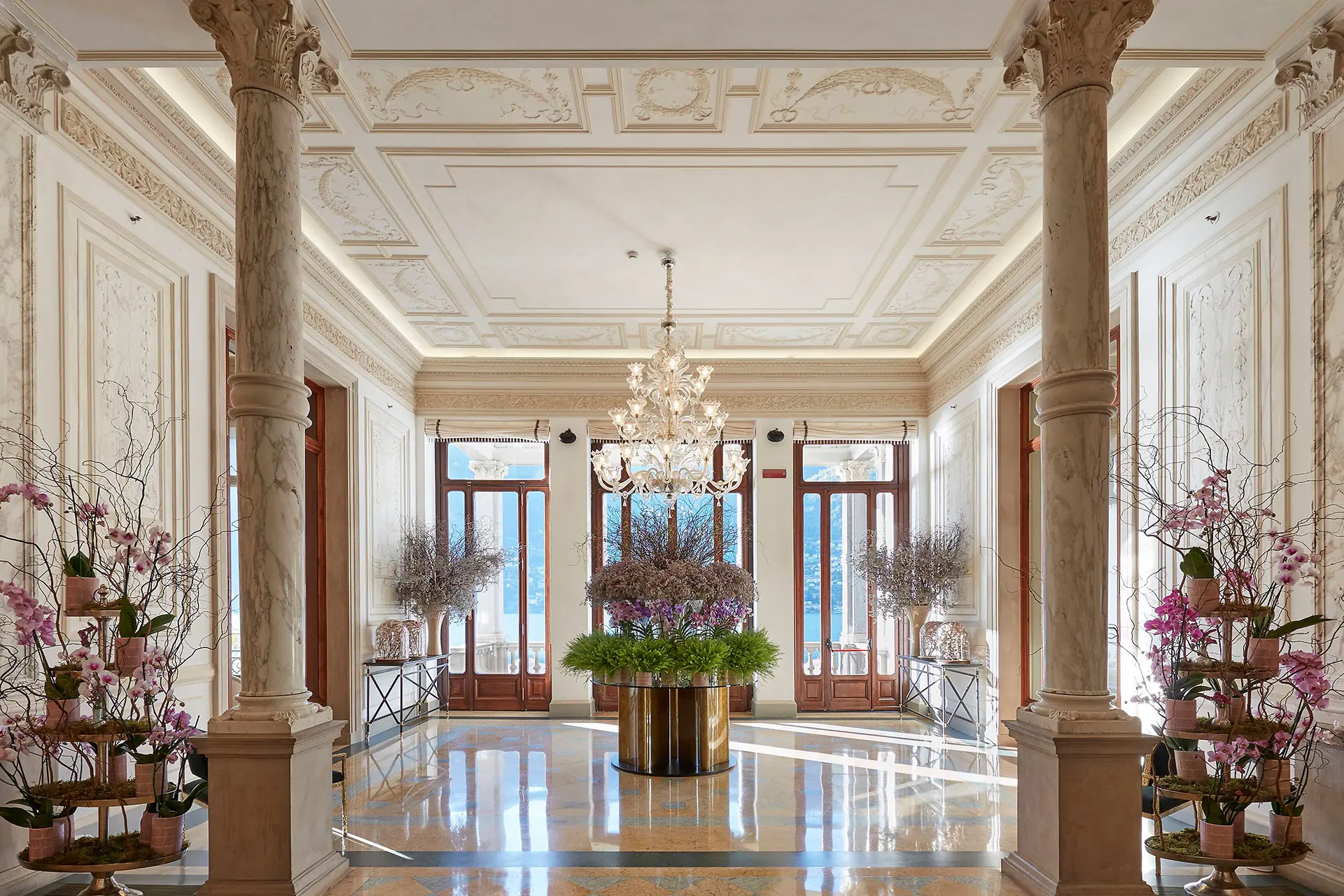 Lobby på Mandarin Oriental–Lago di Como, Italien