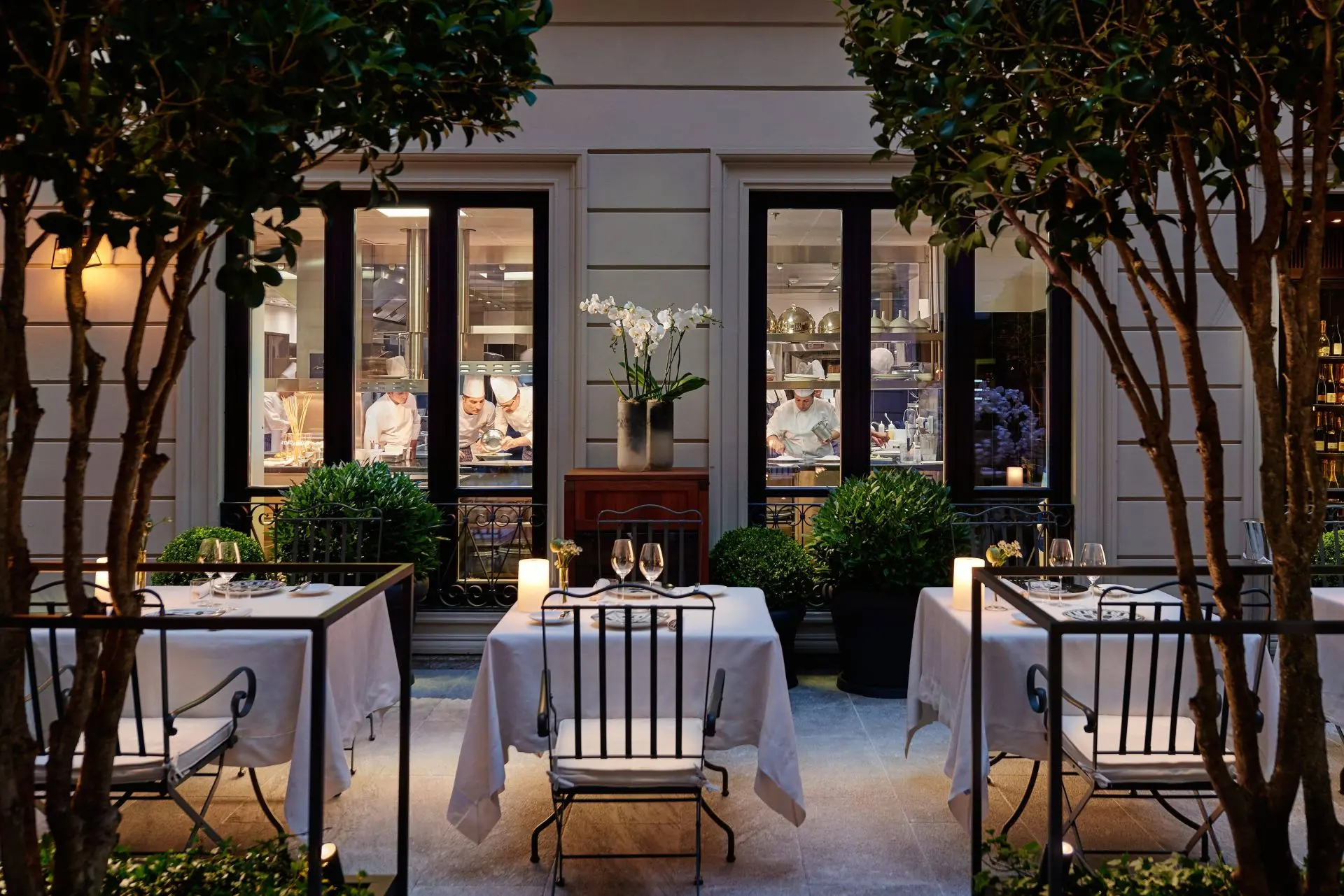 Restaurant Seta Courtyard på Mandarin Oriental – Milano, Italien