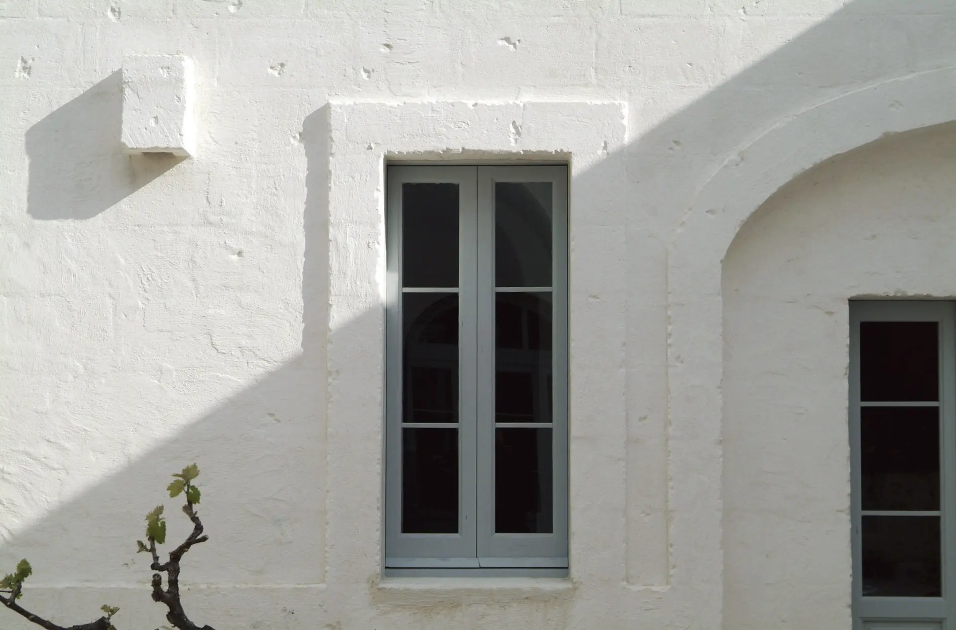 Vindue med autentiske detaljer Masseria Cimino, Italien