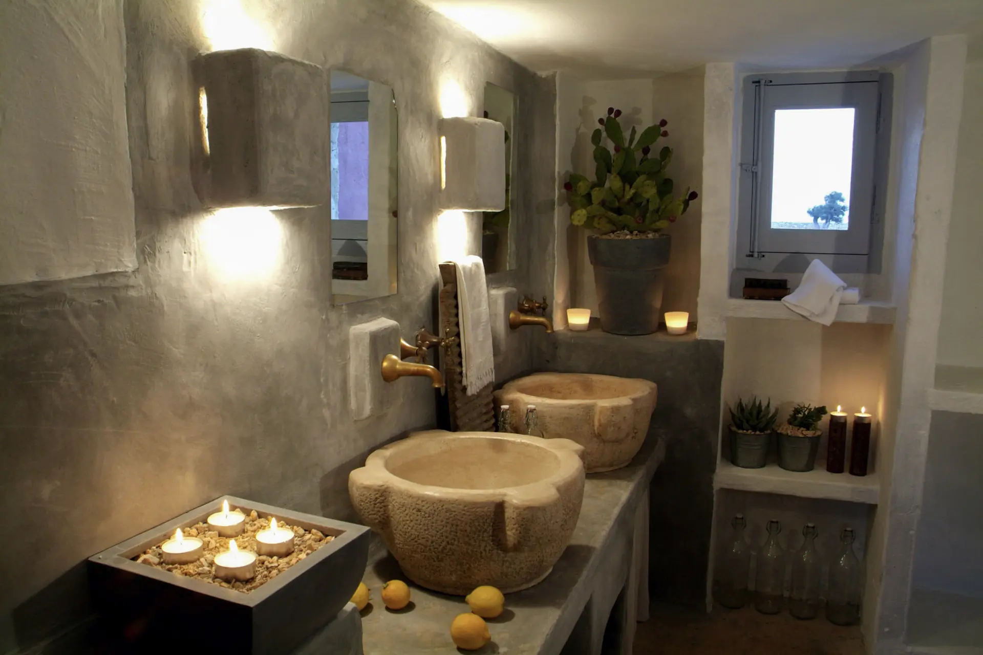 Badeværelse på Masseria Cimino, Italien