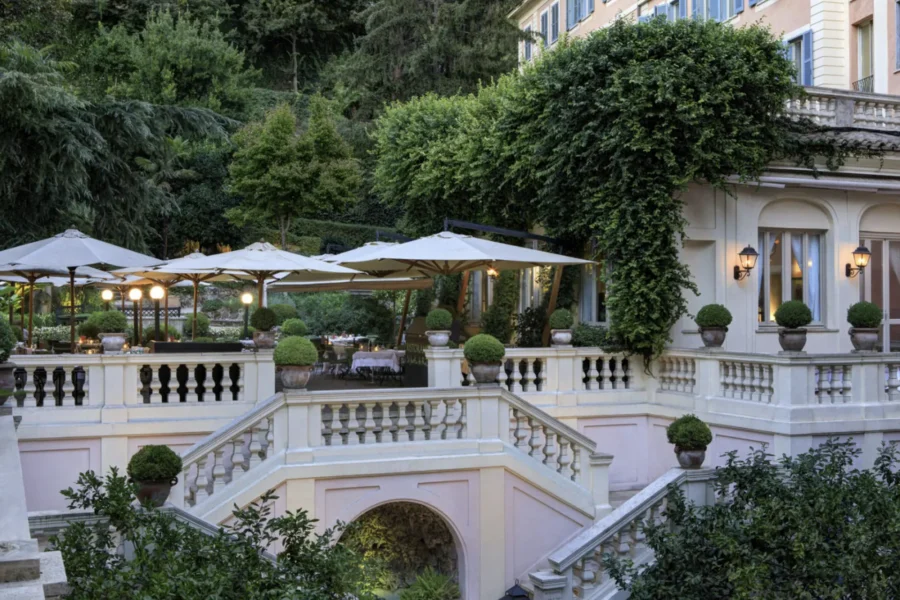 Restaurant Le Jardin de Russie på Rocco Forte Hotel De Russie, Rom, Italien