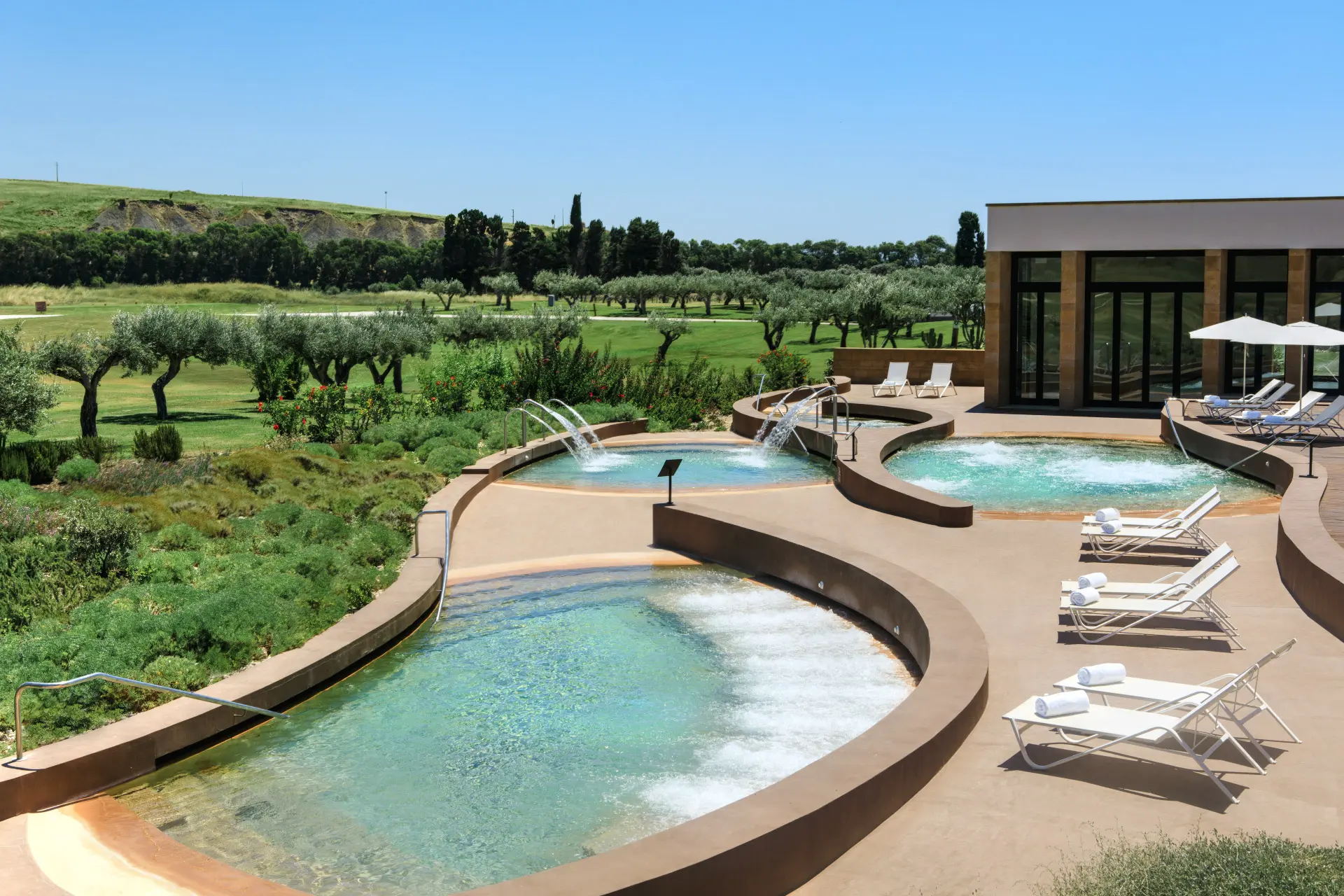Thalassotherapy Pools på Rocco Forte Vedura Resort, Sicilien, Italien