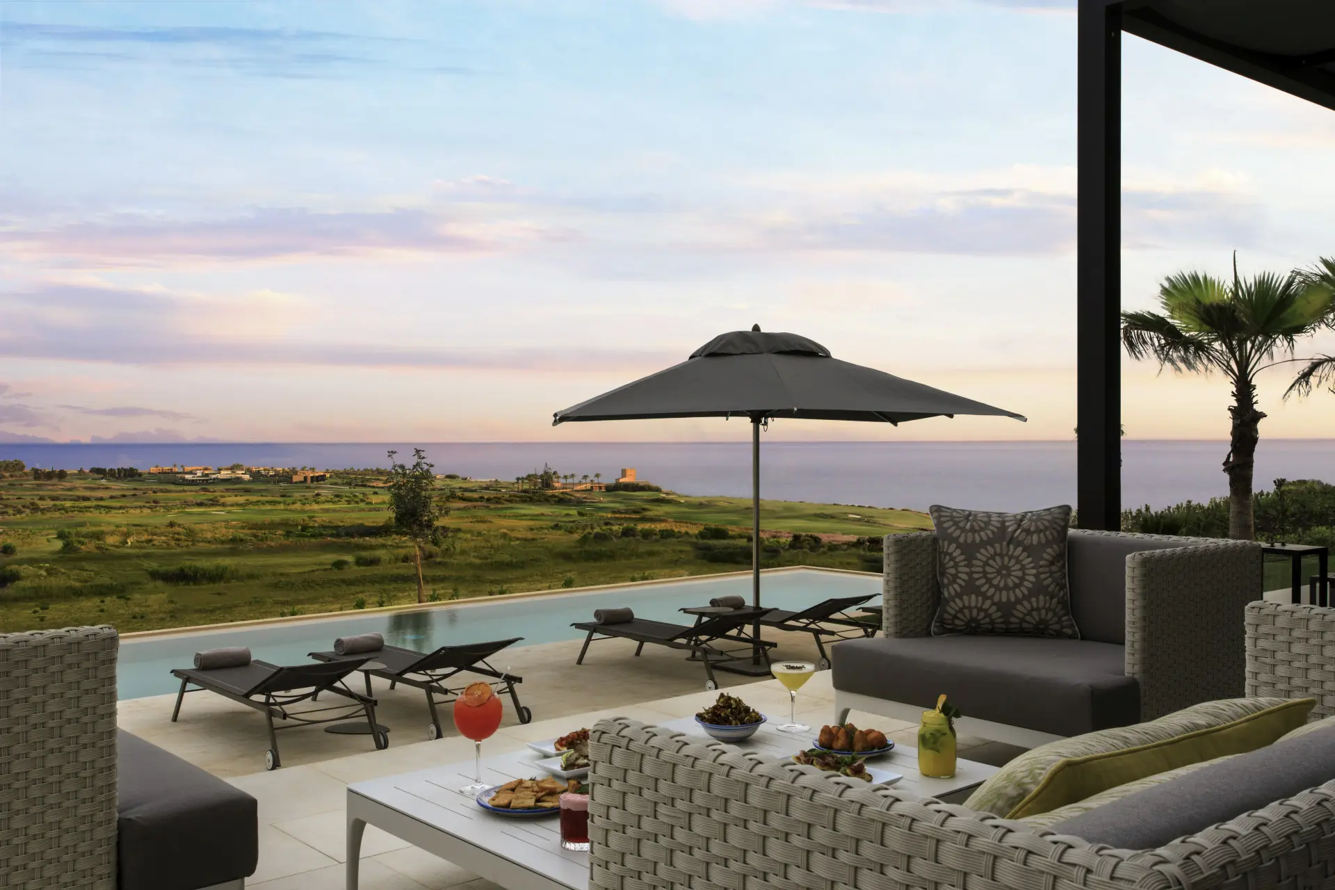 Villa Agata med fantastisk udsigt på Rocco Forte Vedura Resort, Sicilien, Italien