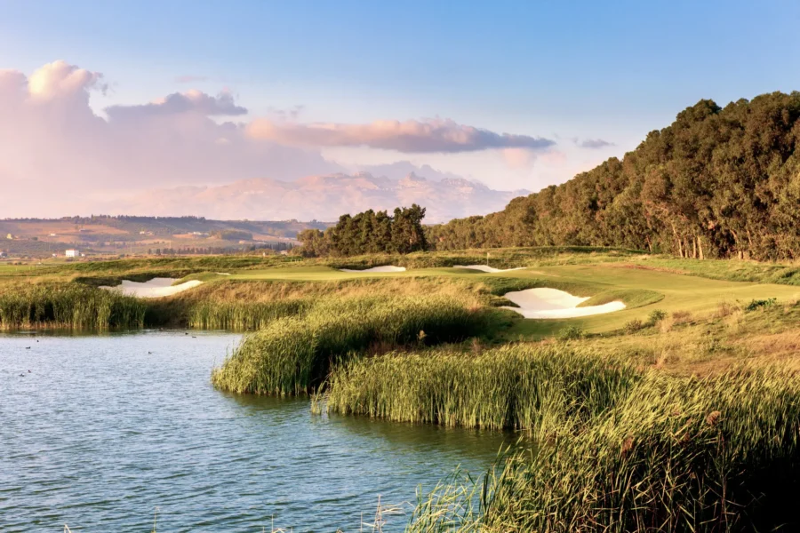Golfbaner på Rocco Forte Vedura Resort, Sicilien, Italien