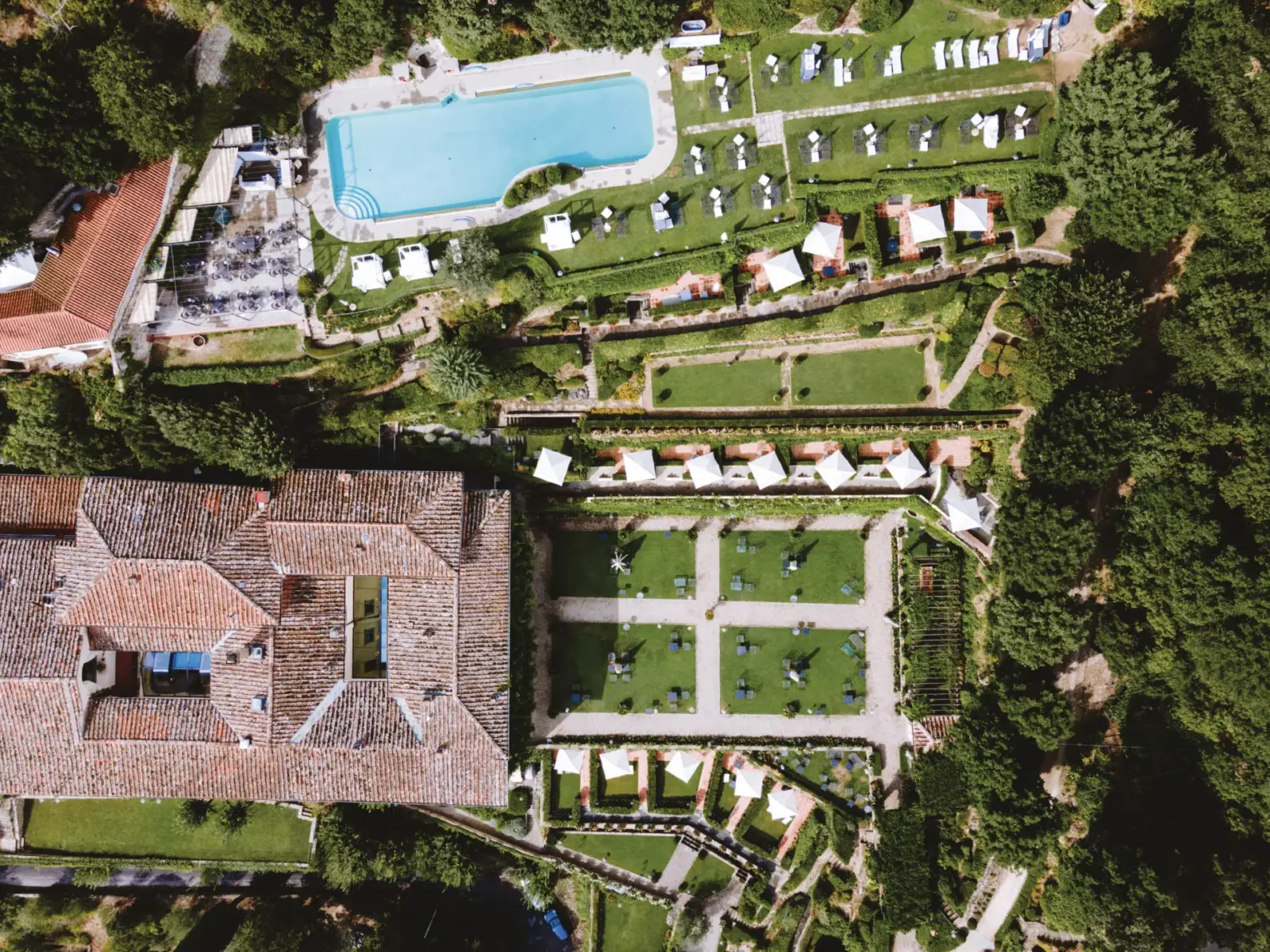 Luftfoto af Villa San Michele, A Belmond Hotel, Italien