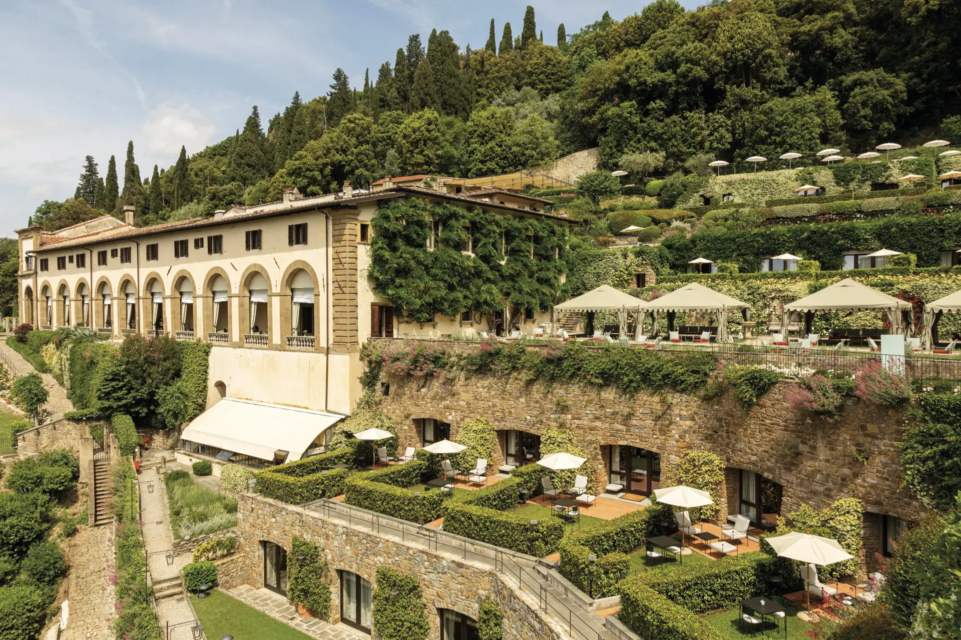 Luftfoto af Villa San Michele, A Belmond Hotel, Italien