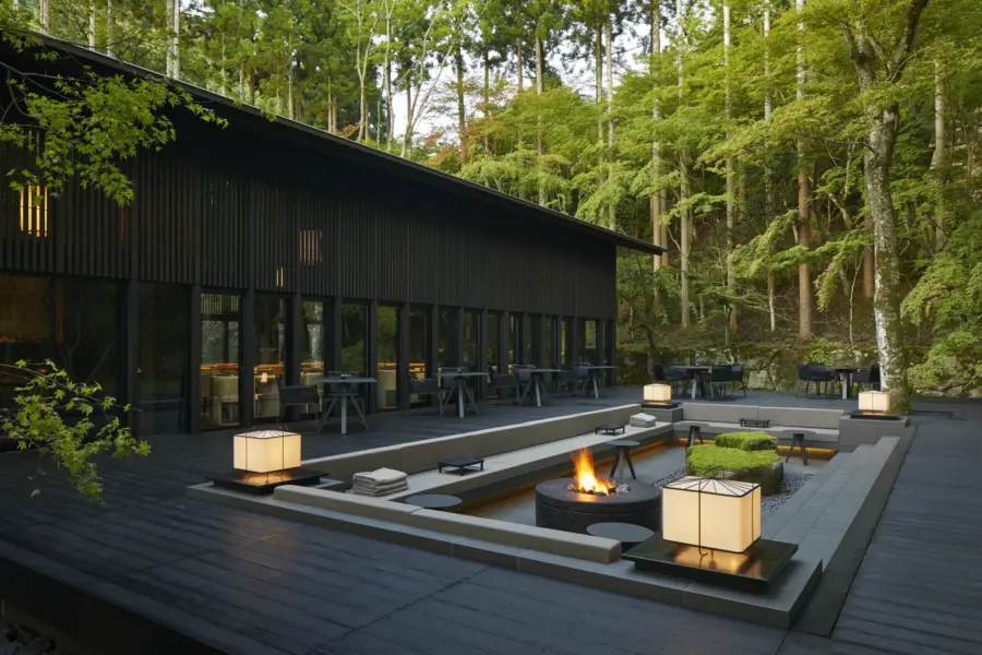 Pavillion på Aman Kyoto i Japan