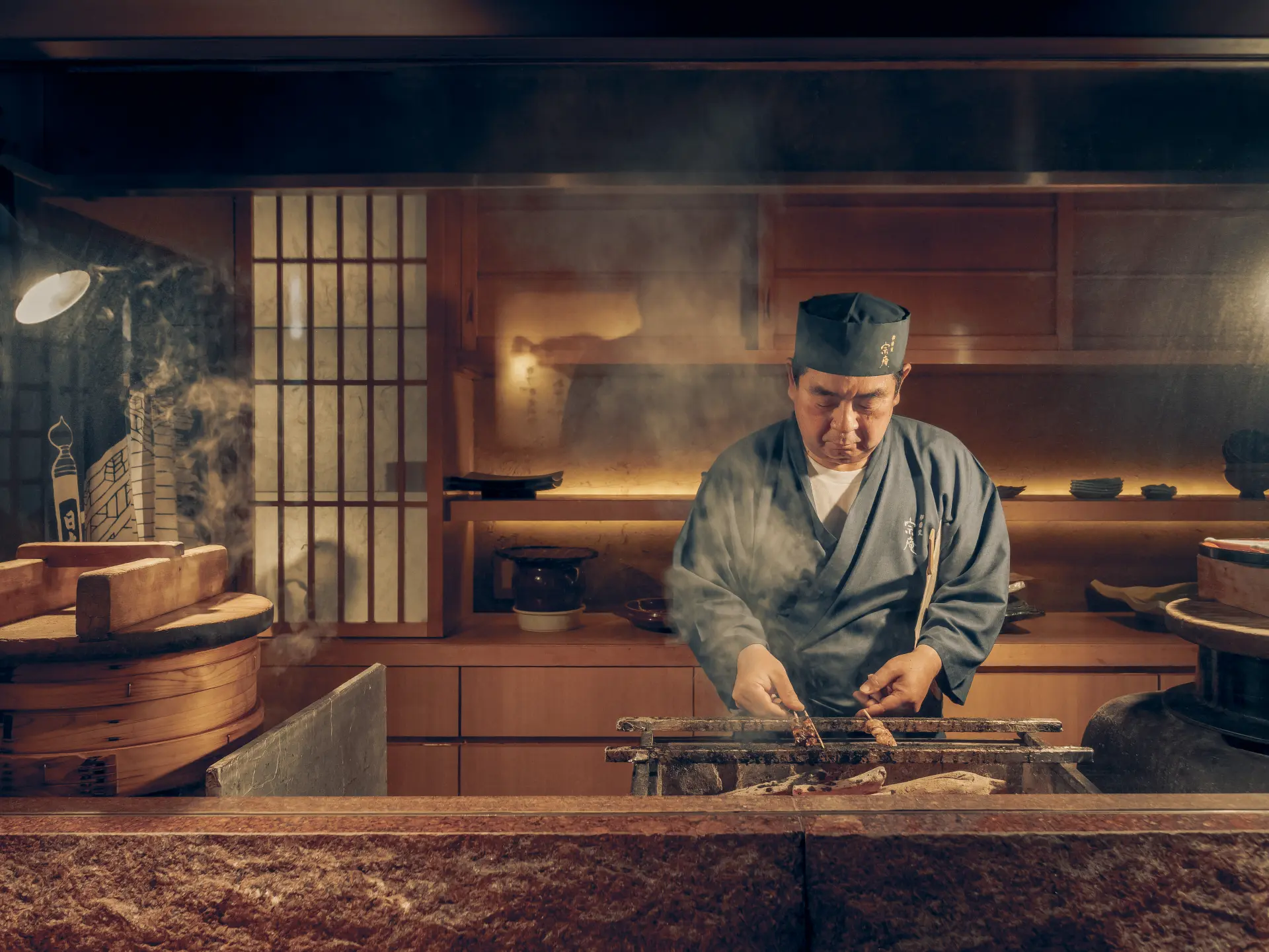 BBq mad på Aman Tokyo i Japan