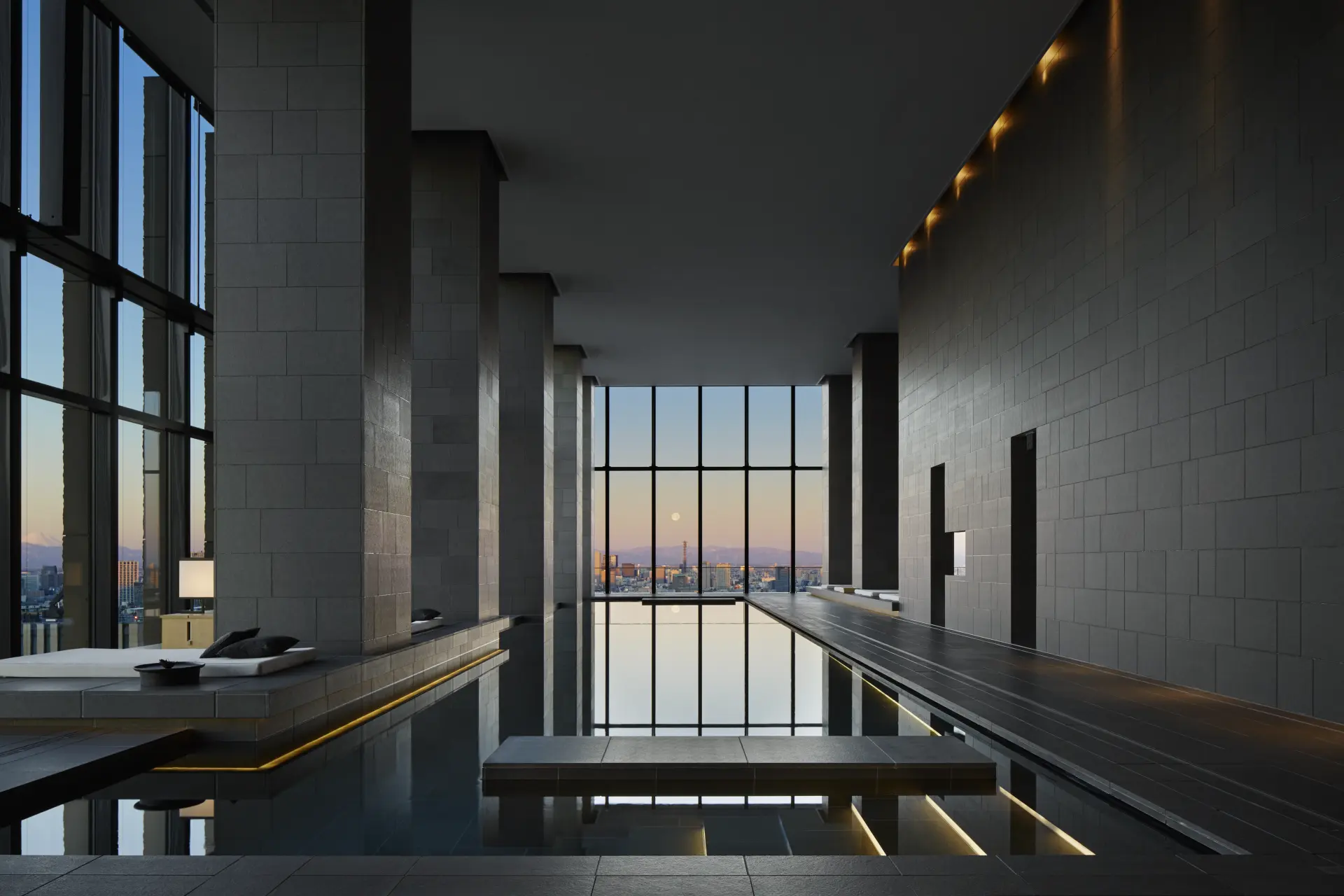 Pool spa på Aman Tokyo i Japan