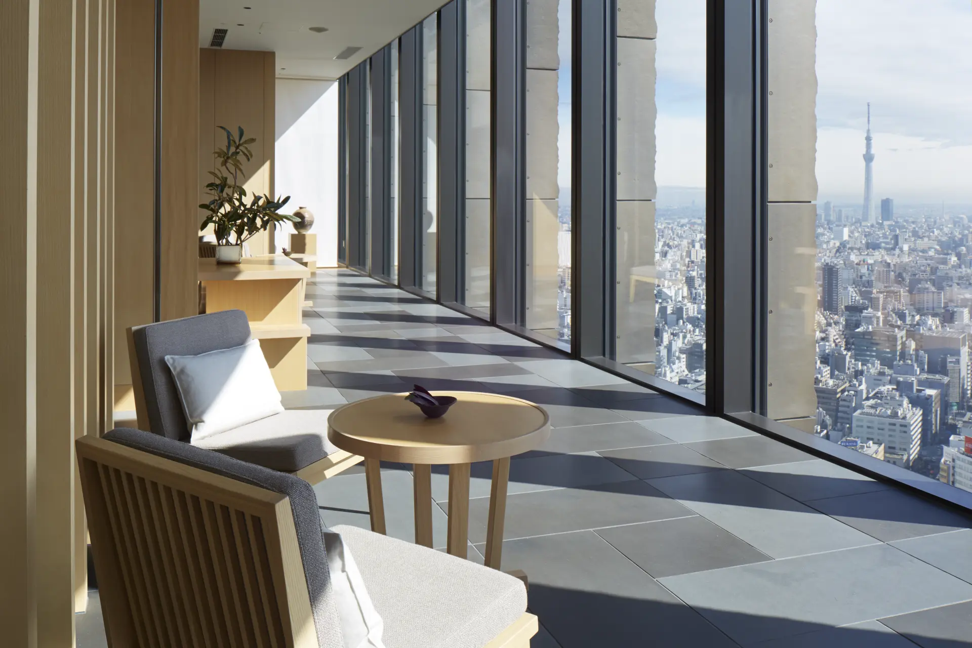 Spa udsigt på Aman Tokyo i Japan