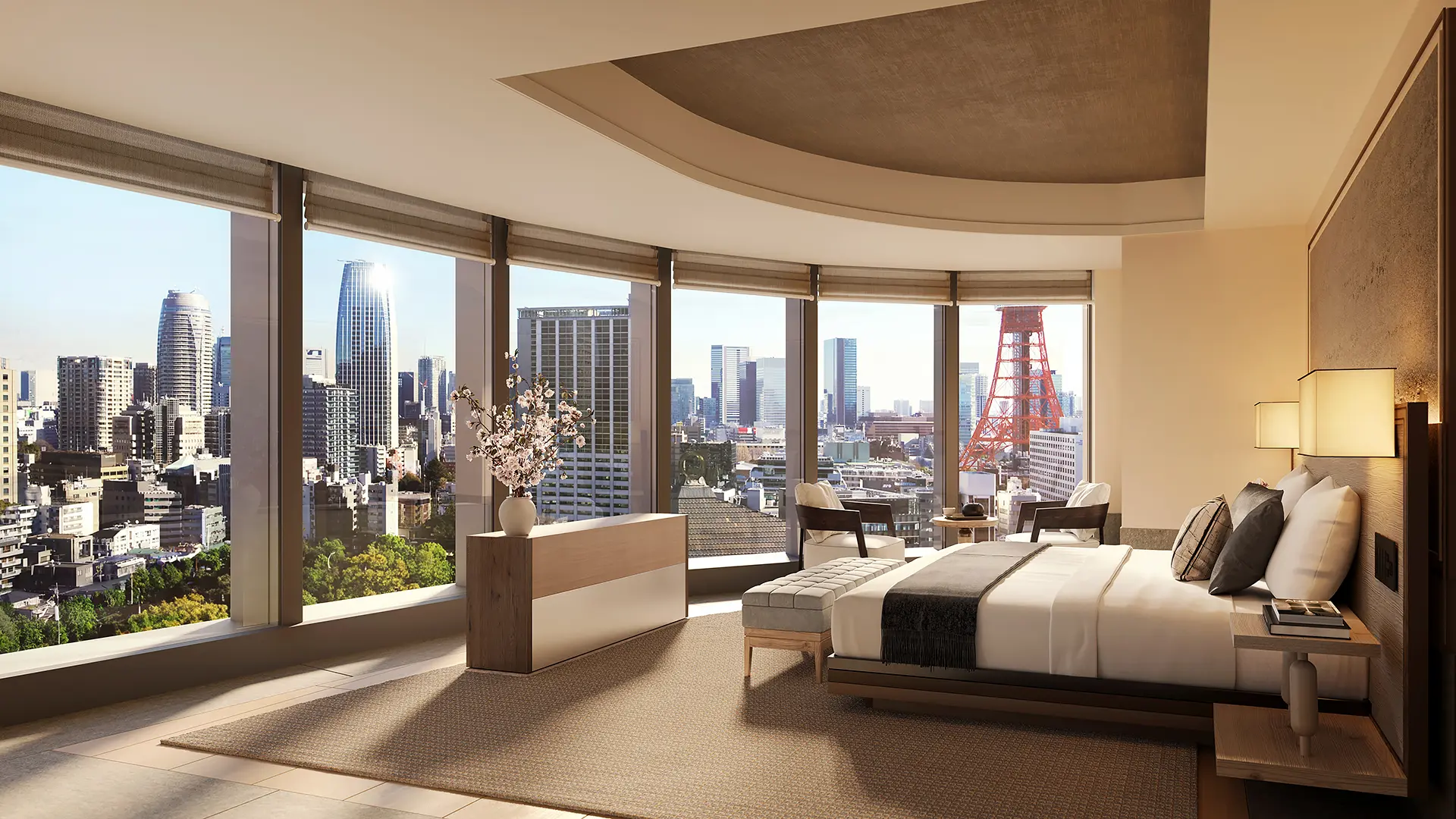 Suite med udsigt på Janu Tokyo i Japan