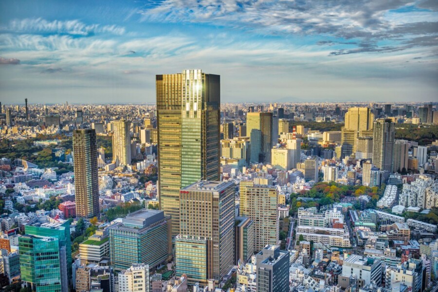 Skyline udsigt på Ritz Carlton i Japan