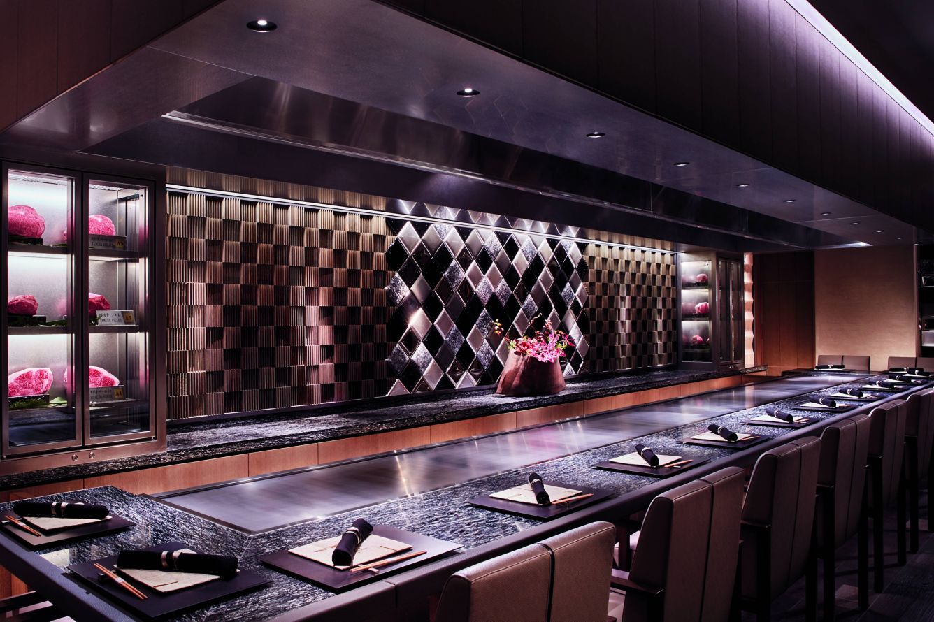 Teppanyaki restaurant på Ritz Carlton i Japan