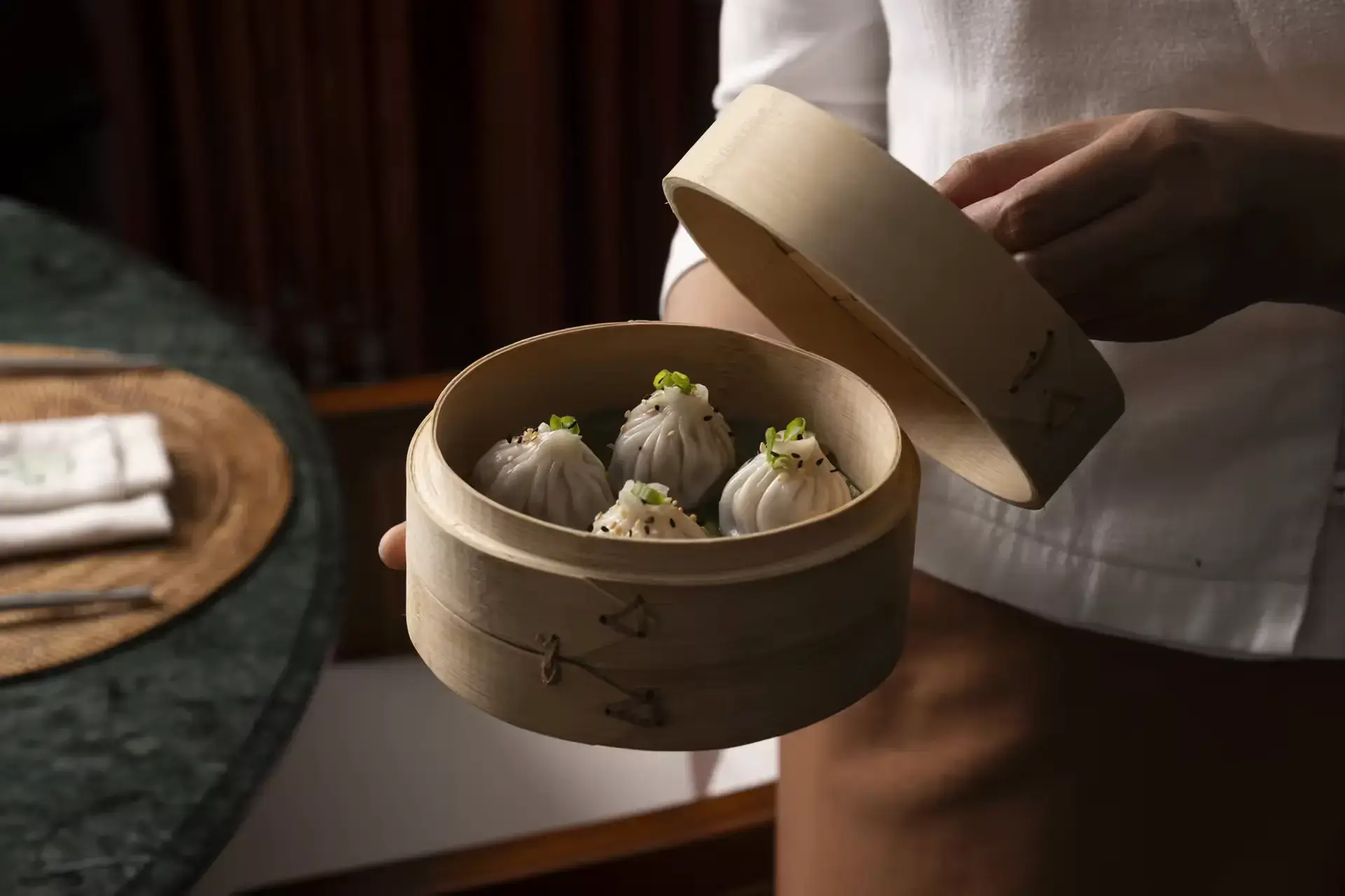 Dumplings restaurant på La Residence Phou Vao i Laos