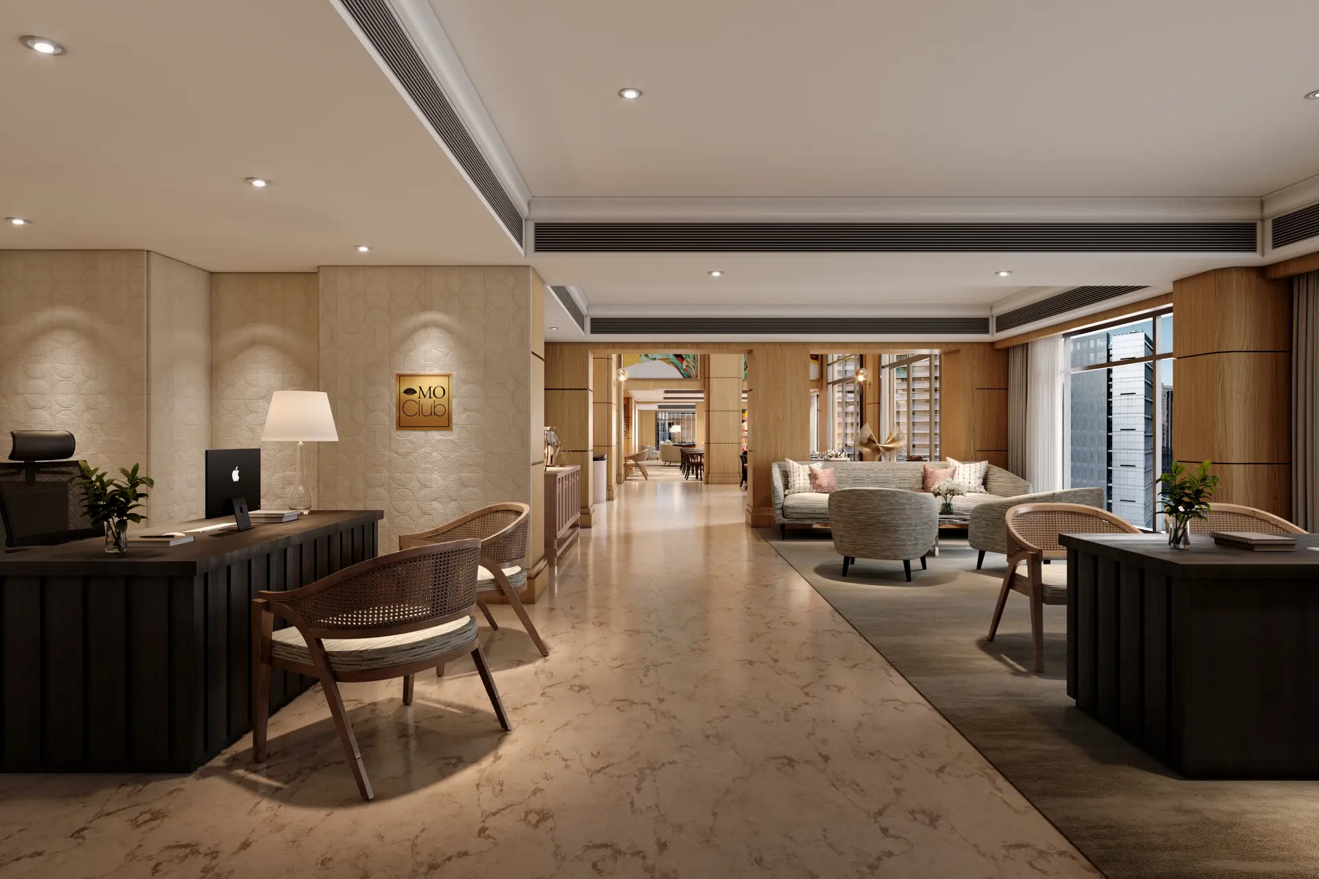Lounge på Mandarin Oriental Kuala Lumpur i Malaysia