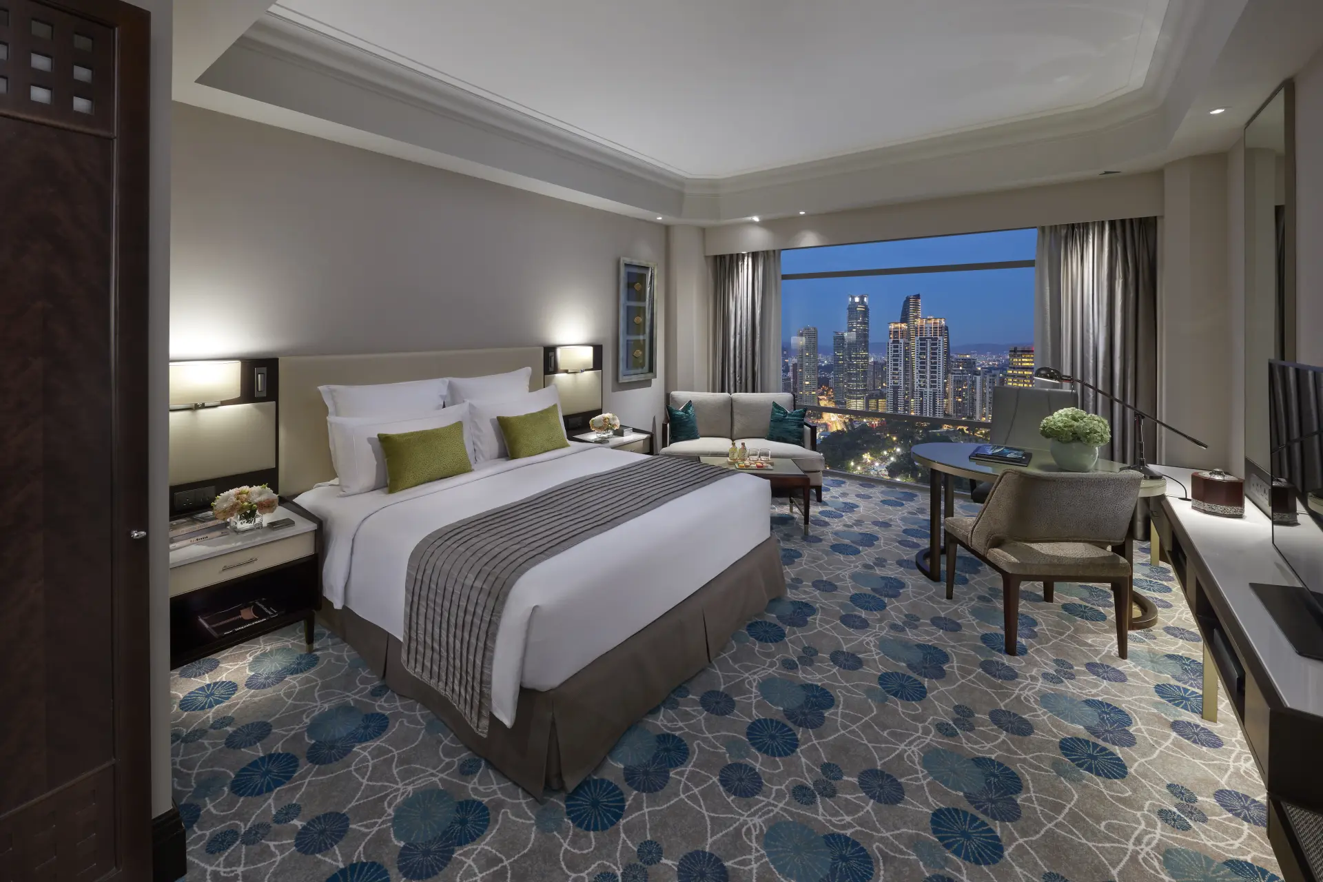 Soveværelse på Mandarin Oriental Kuala Lumpur i Malaysia