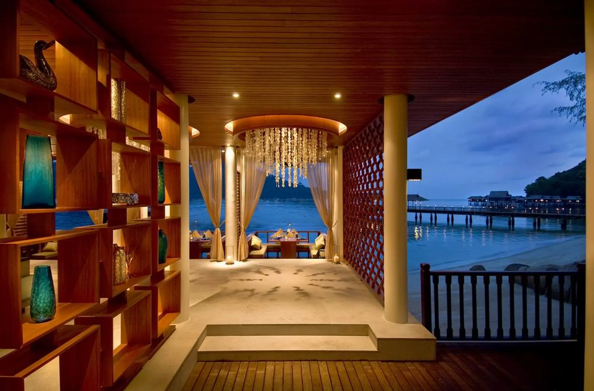 Aften på Pangkor Laut i Malaysia