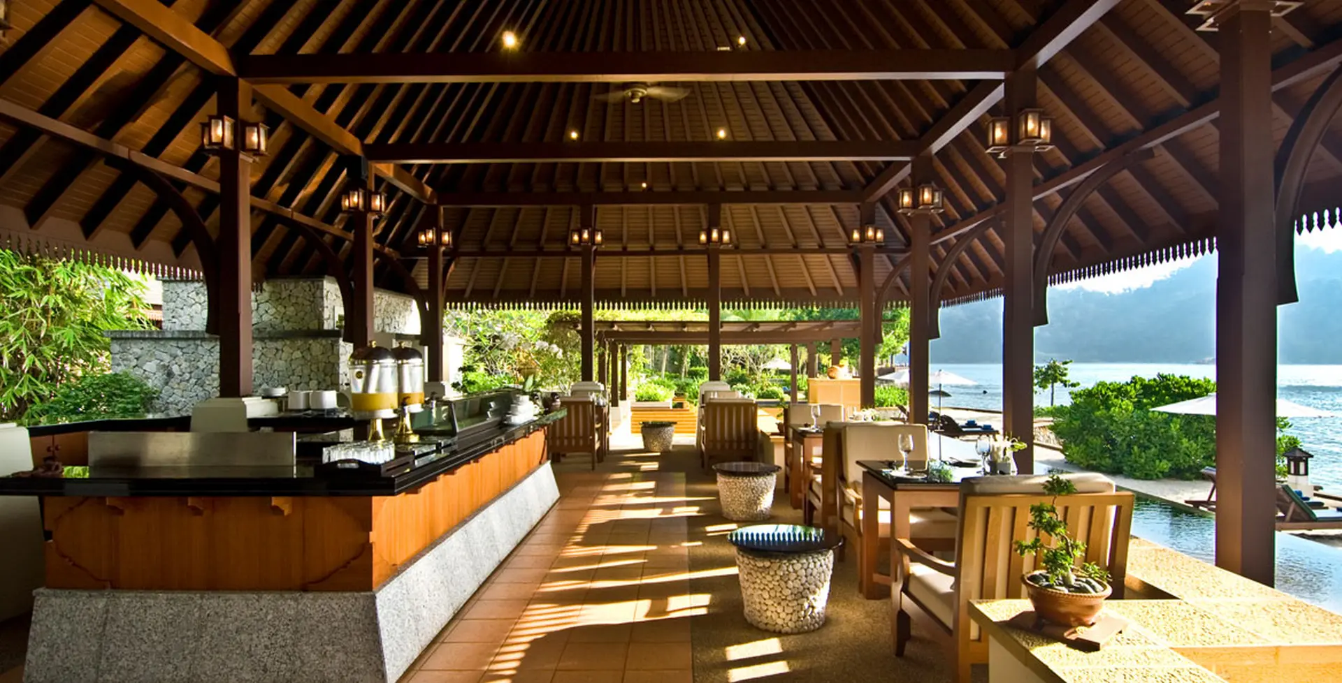Restaurant på Pangkor Laut i Malaysia