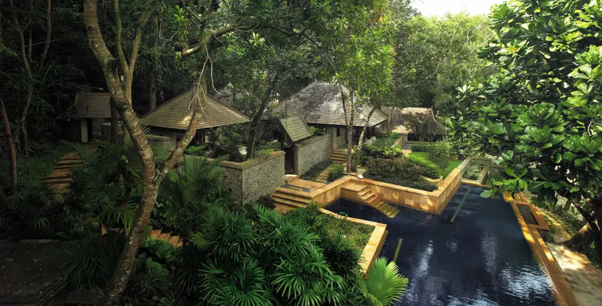 Pool villa på Pangkor Laut i Malaysia