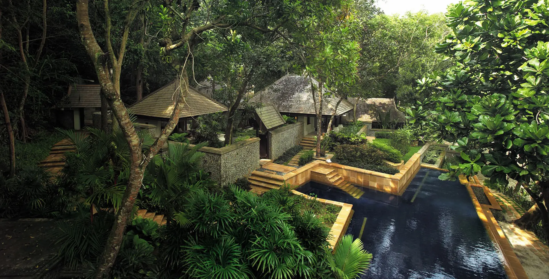Pool villa på Pangkor Laut i Malaysia