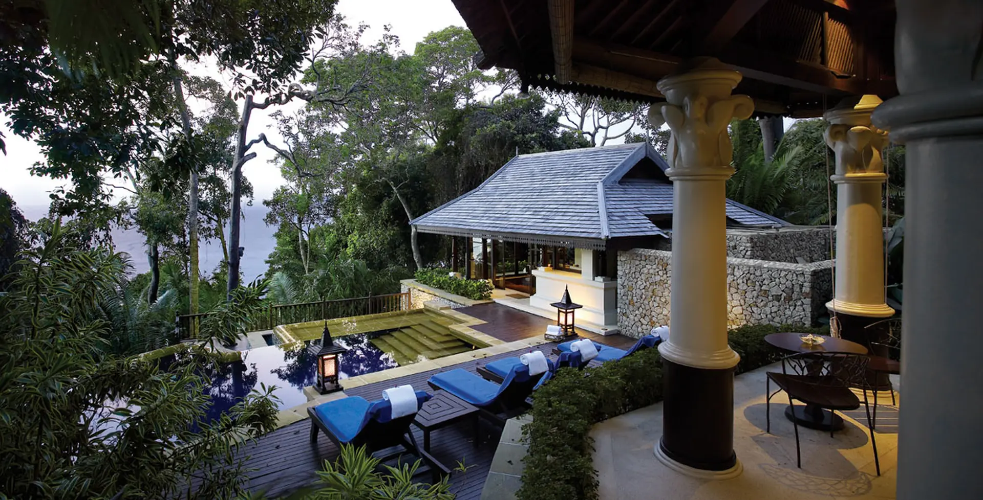 Villa udsigt på Pangkor Laut i Malaysia
