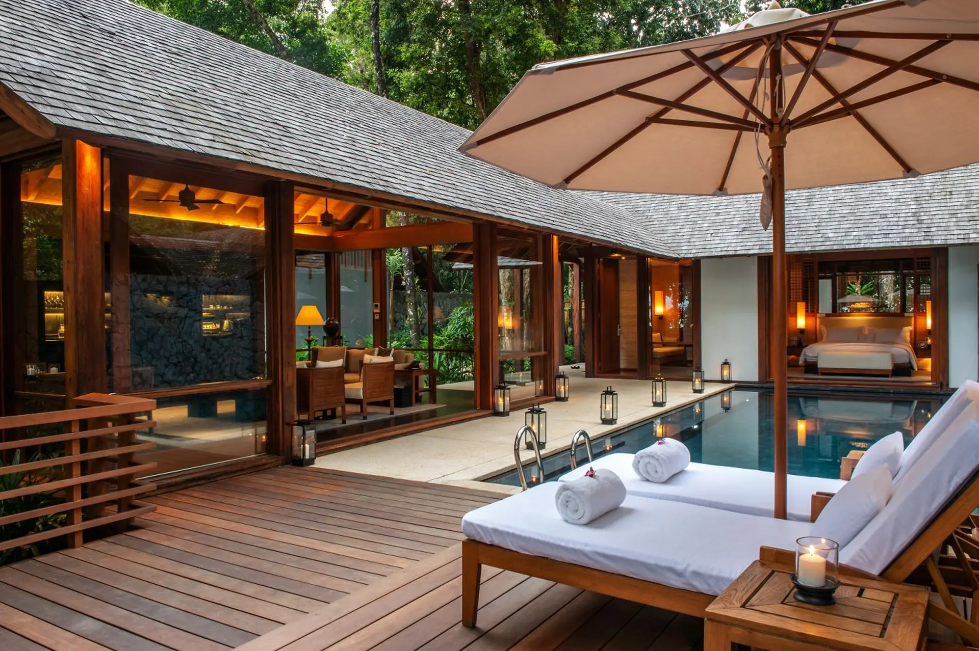 Beach pool villa på The Datai Langkawi i Malaysia