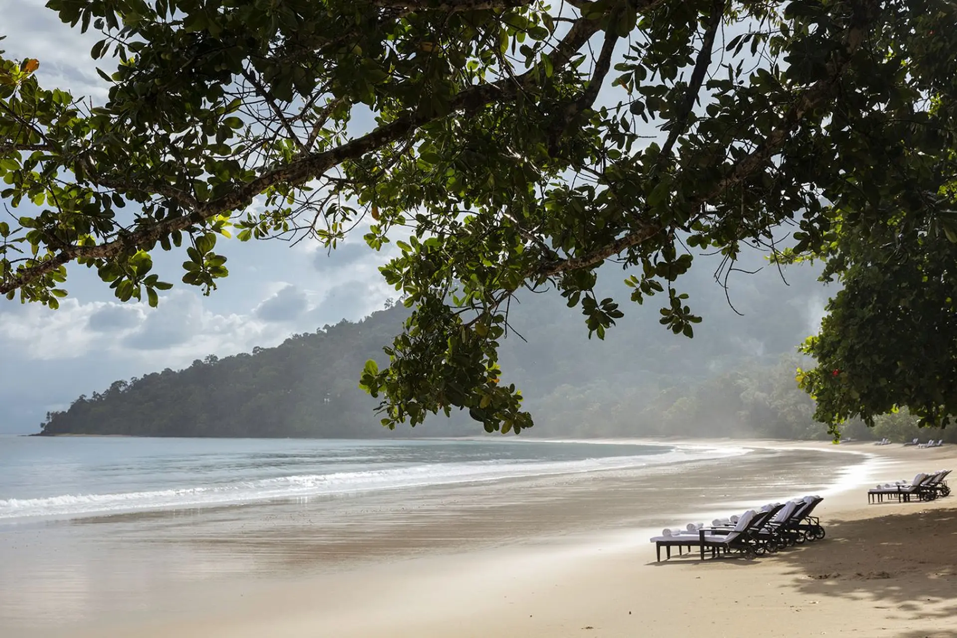 Stranden på The Datai Langkawi i Malaysia