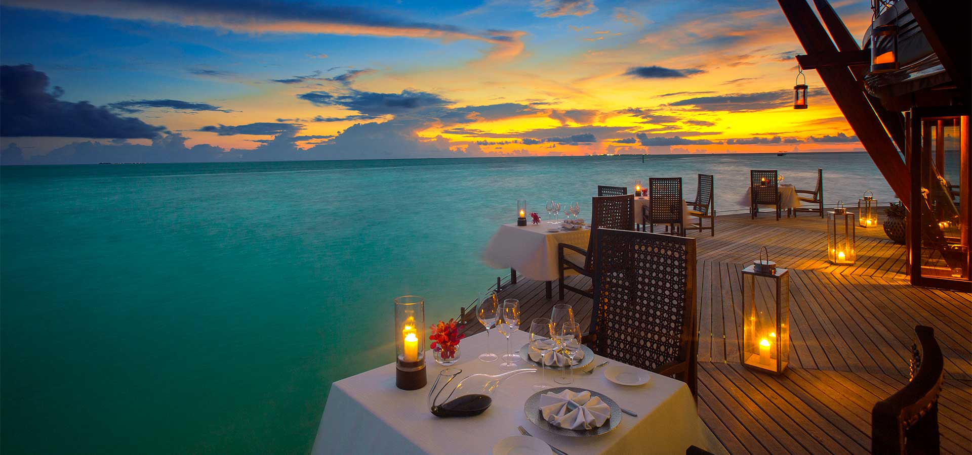The Lighthouse Restaurant på Baros Maldives, Maldiverne