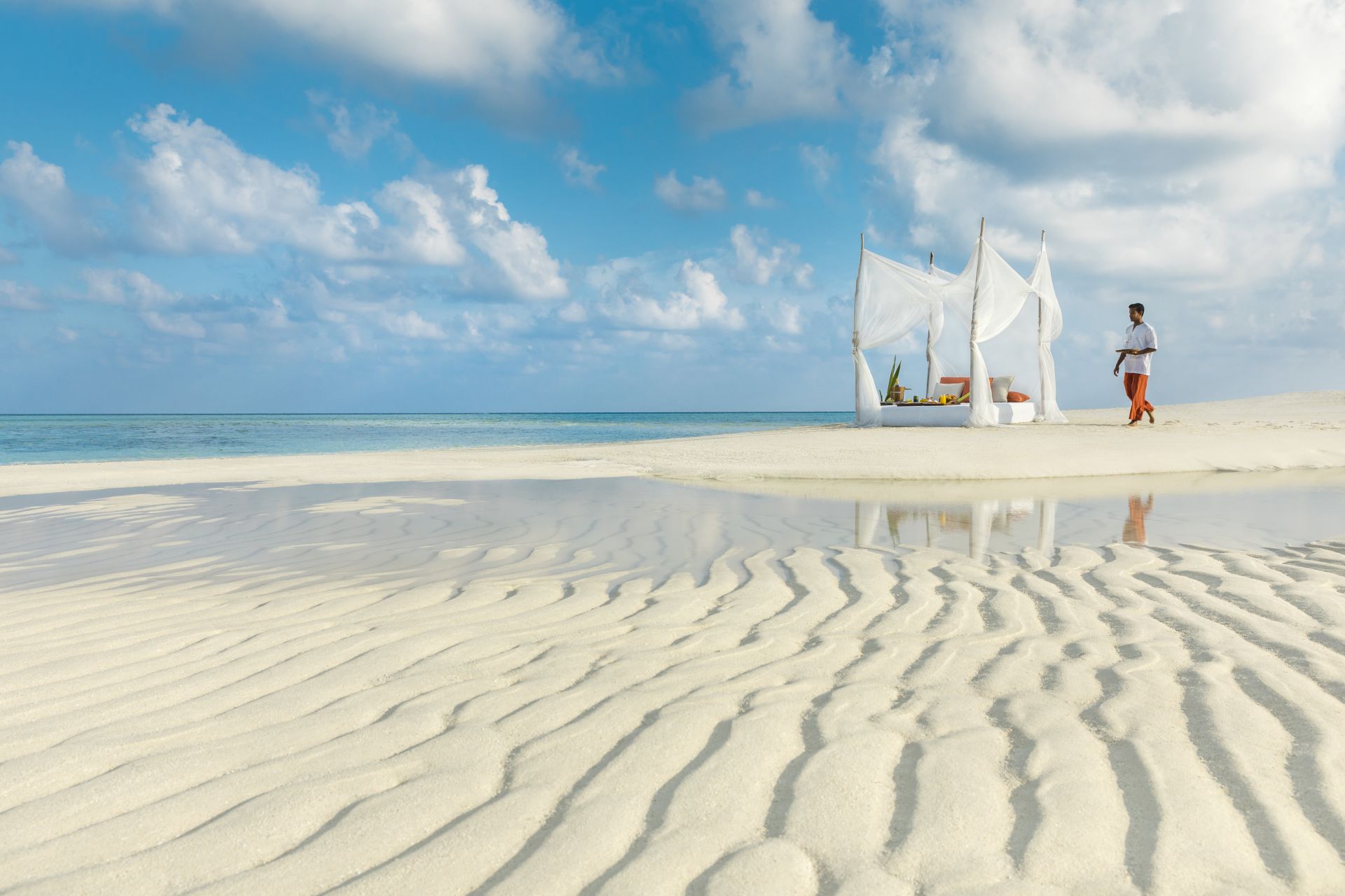 Private dining på stranden, COMO Maalifushi, Maldiverne