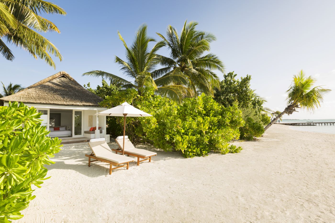 Beach Villa på One&Only Reethi Rah, Maldiverne
