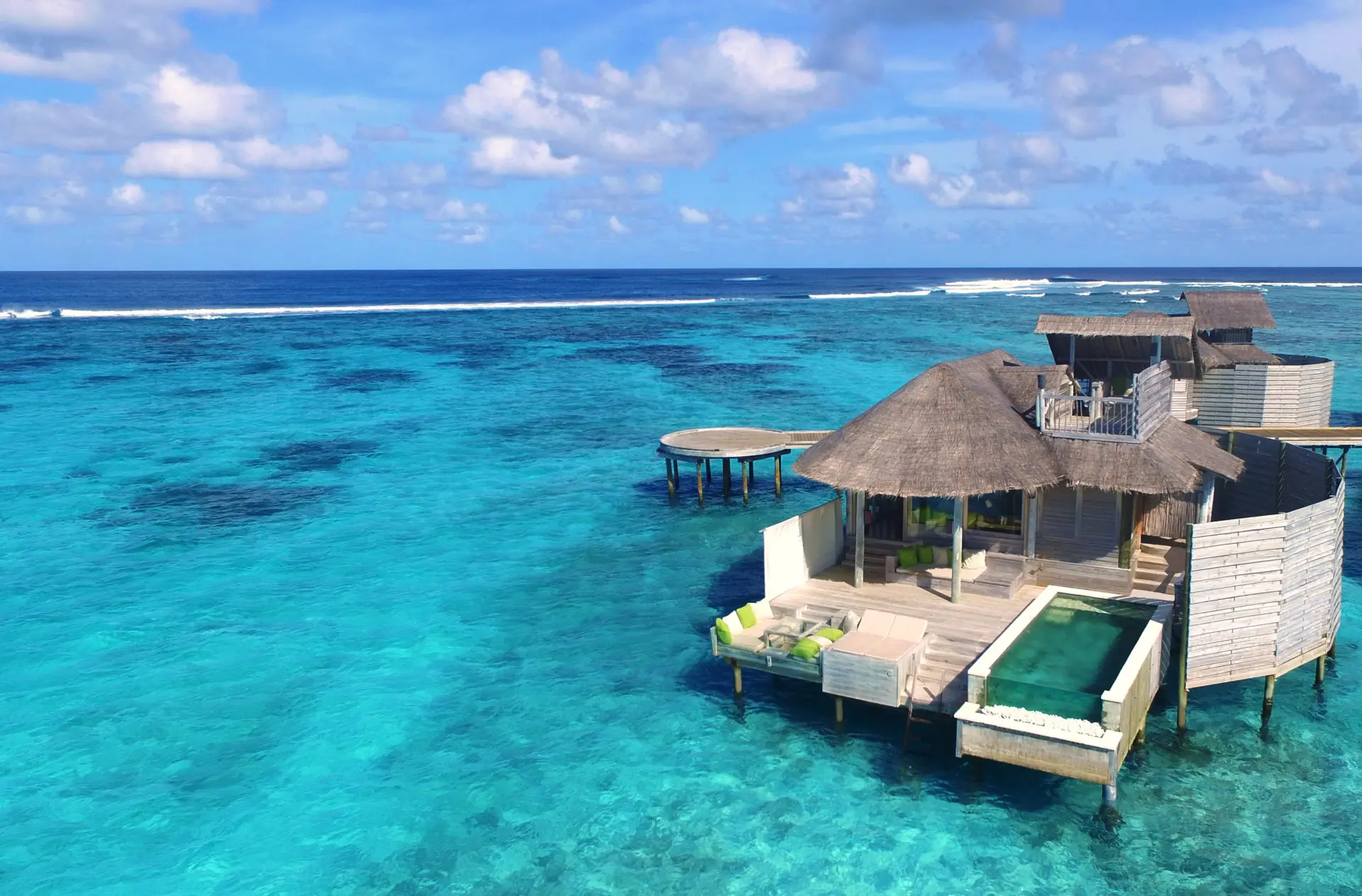 Water Villa med pool på Six Senses Laamu, Maldiverne